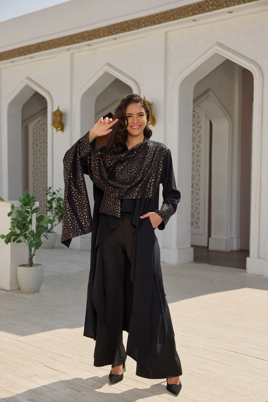 Loose Abaya with Shawl scarf