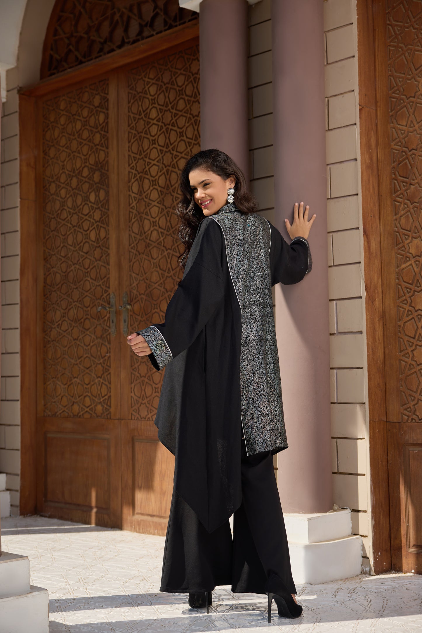 Linen shimmery cardigan
