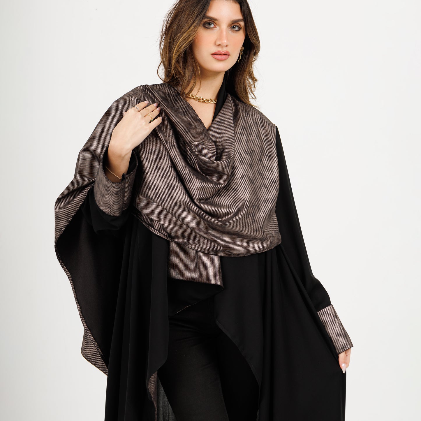 Loose Abaya with Shawl scarf