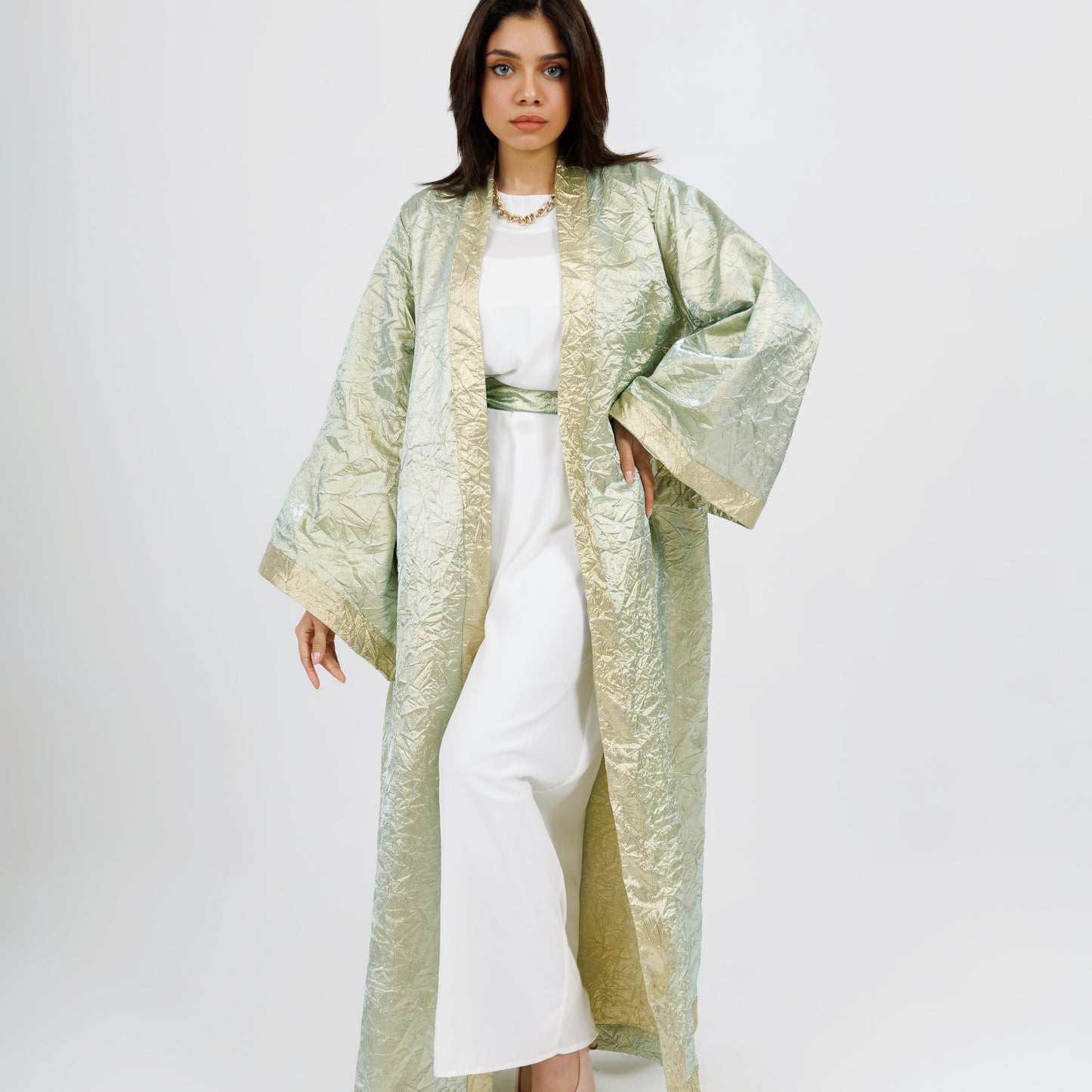 Two tone Gold kaftan