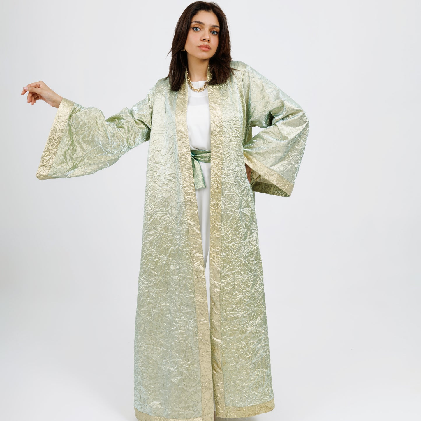 Two tone Gold kaftan