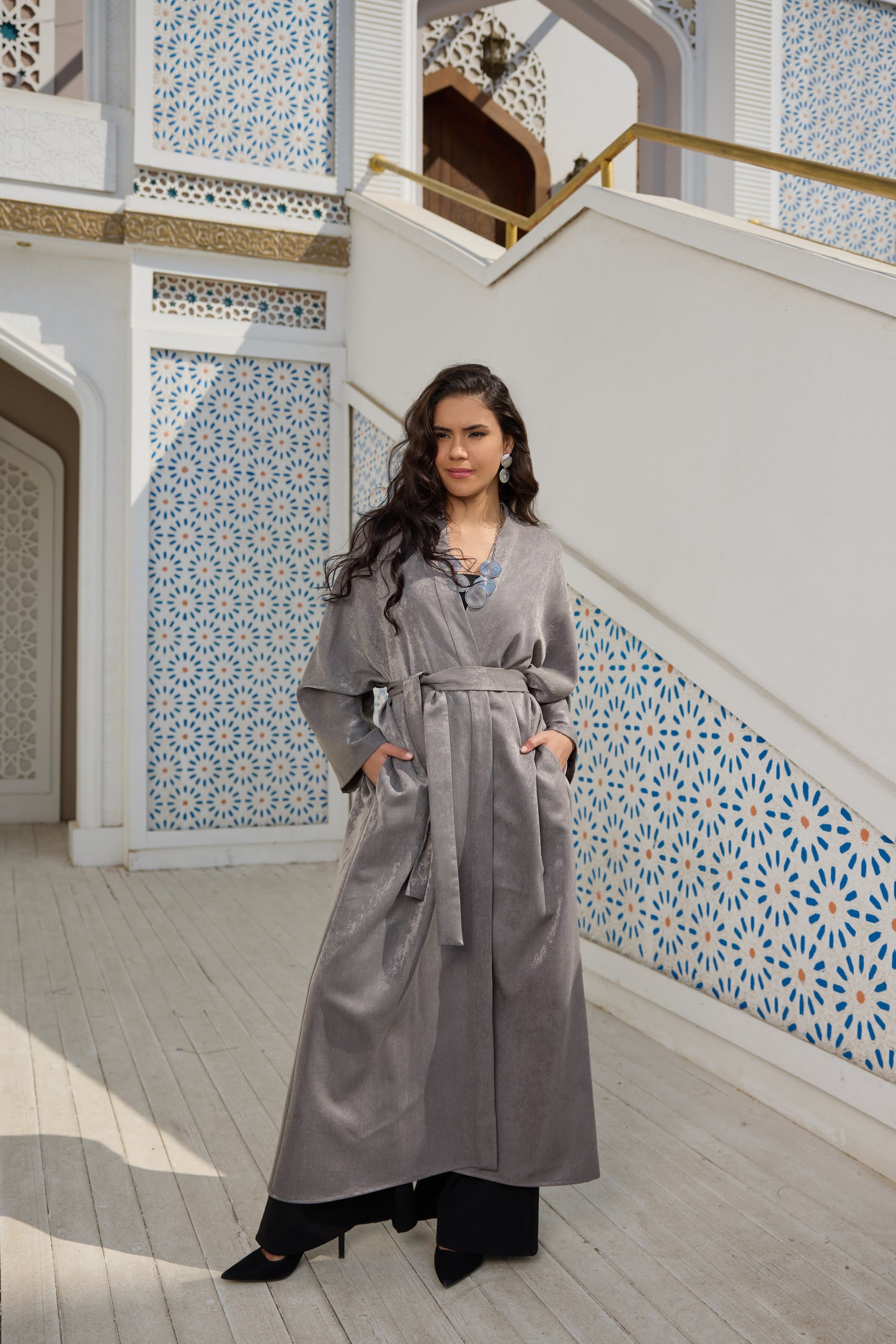Moon Light Gray kaftan