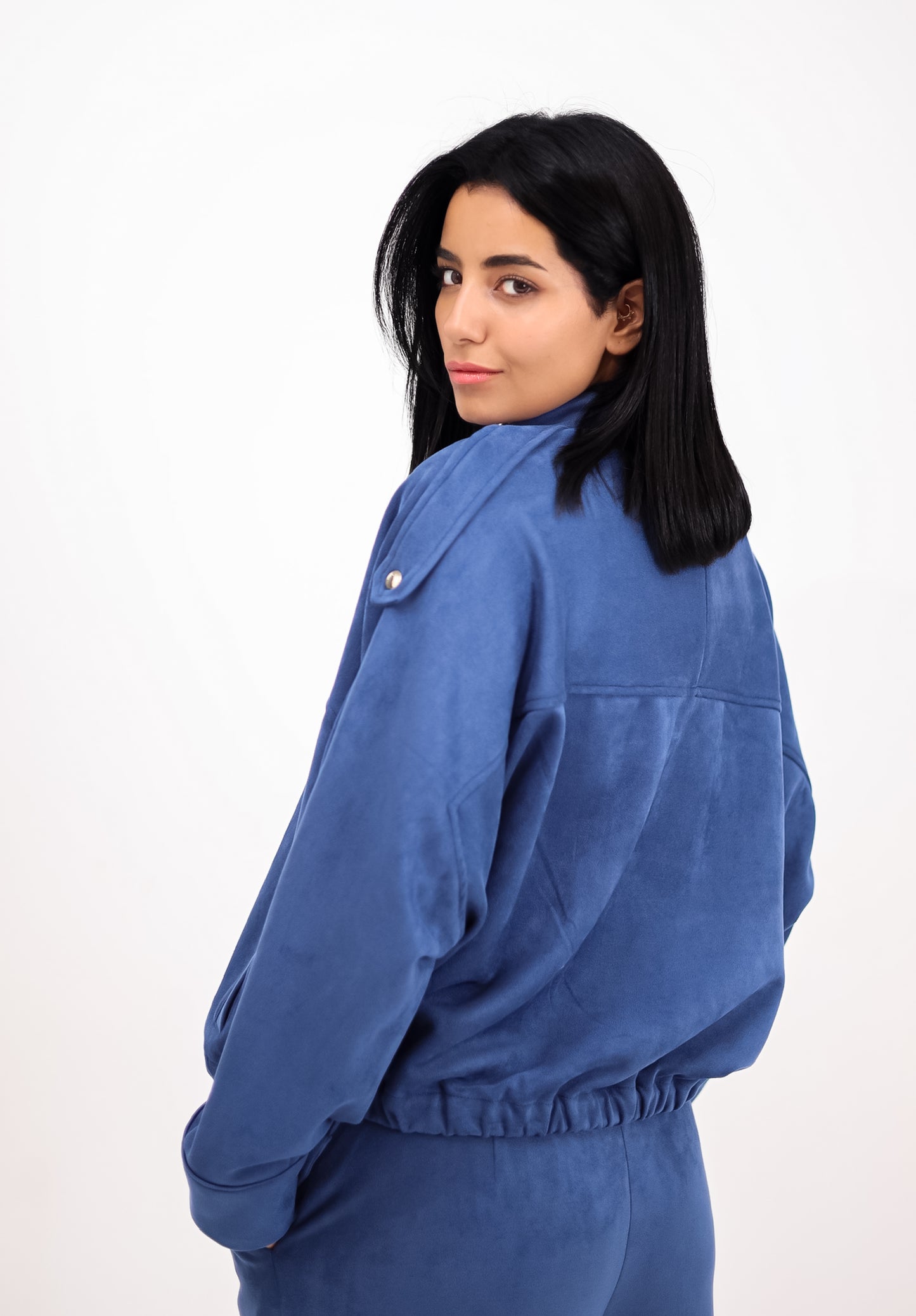 The relax suede set - NAVY