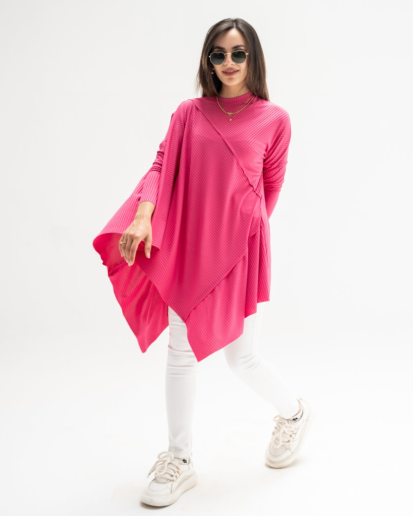 Asymmetric summer top