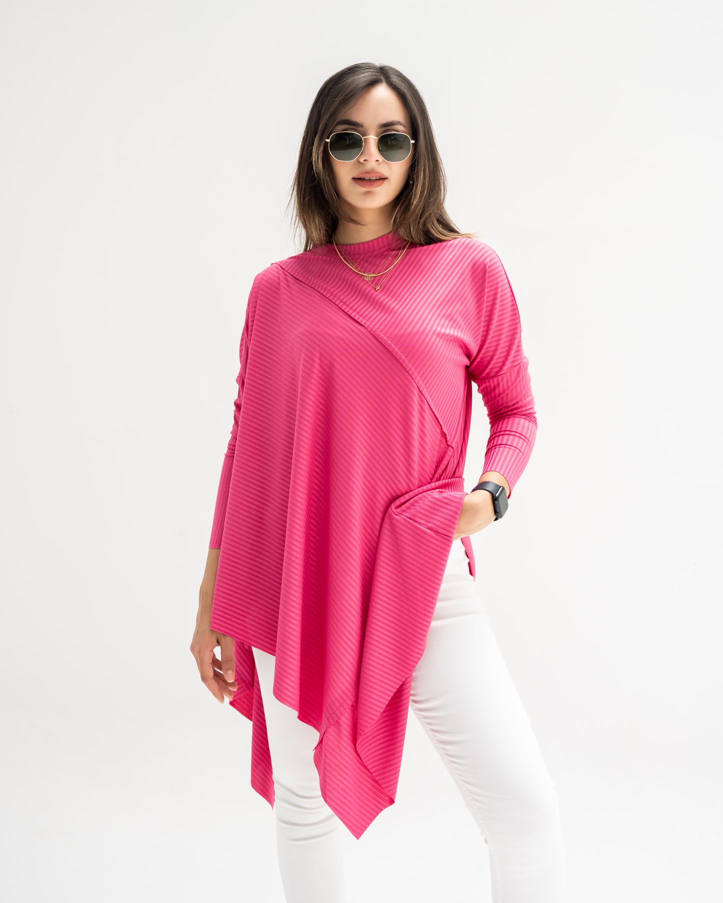 Asymmetric summer top
