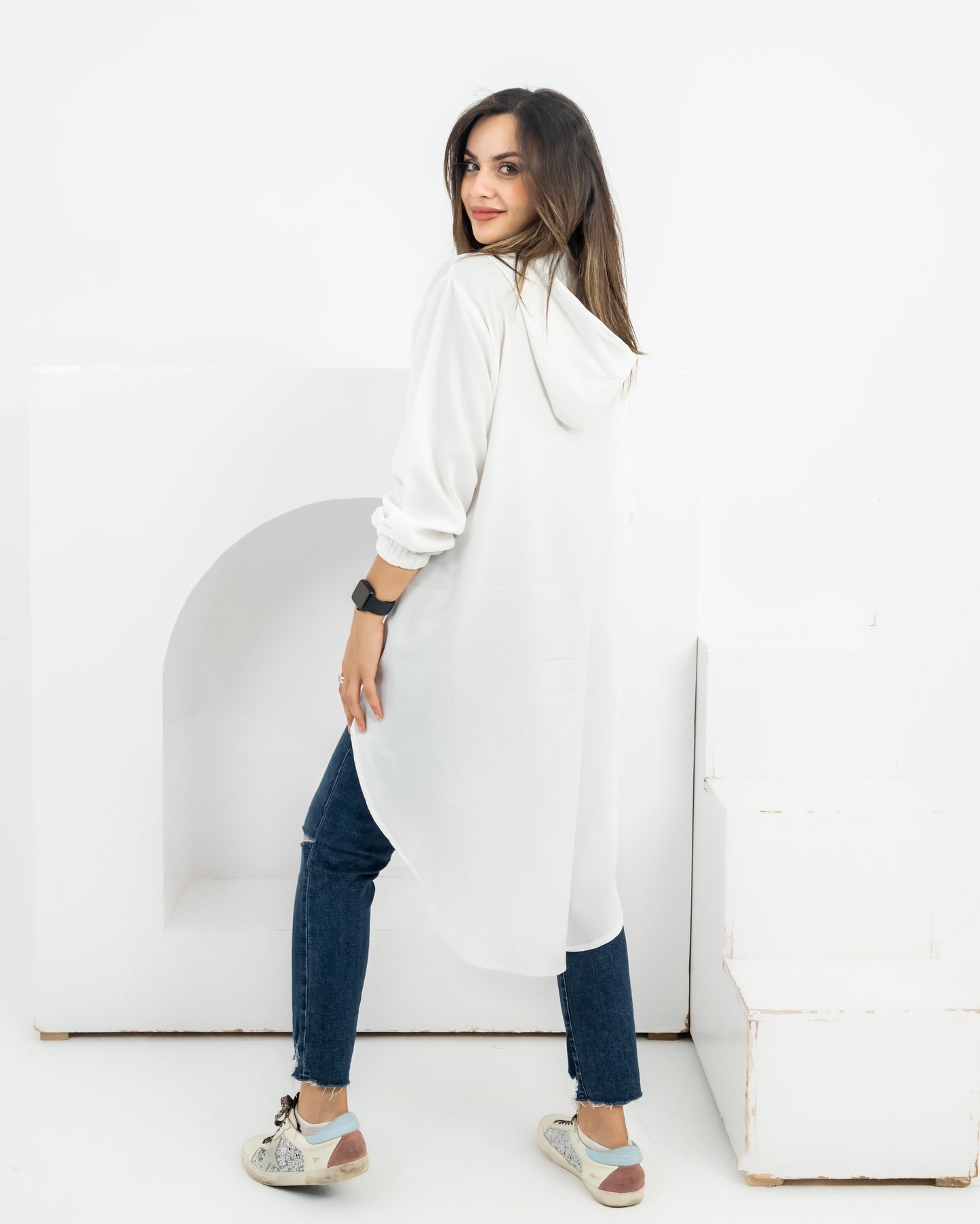 High law zipper cardigan