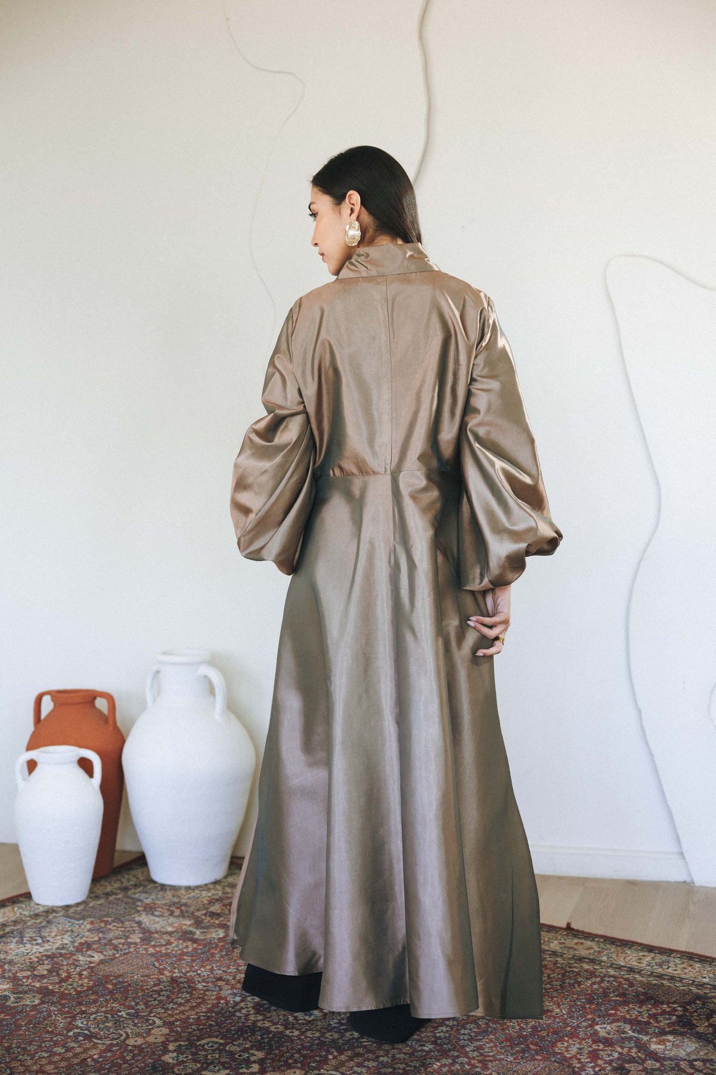FLOW TAFFETA TOP - GOLD
