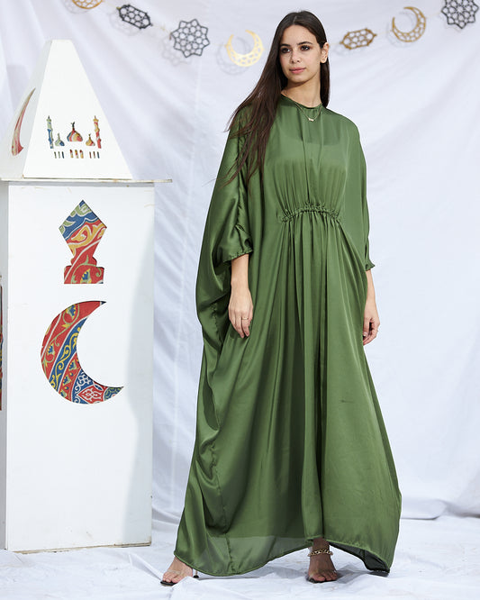 Soft Satin kaftan dress