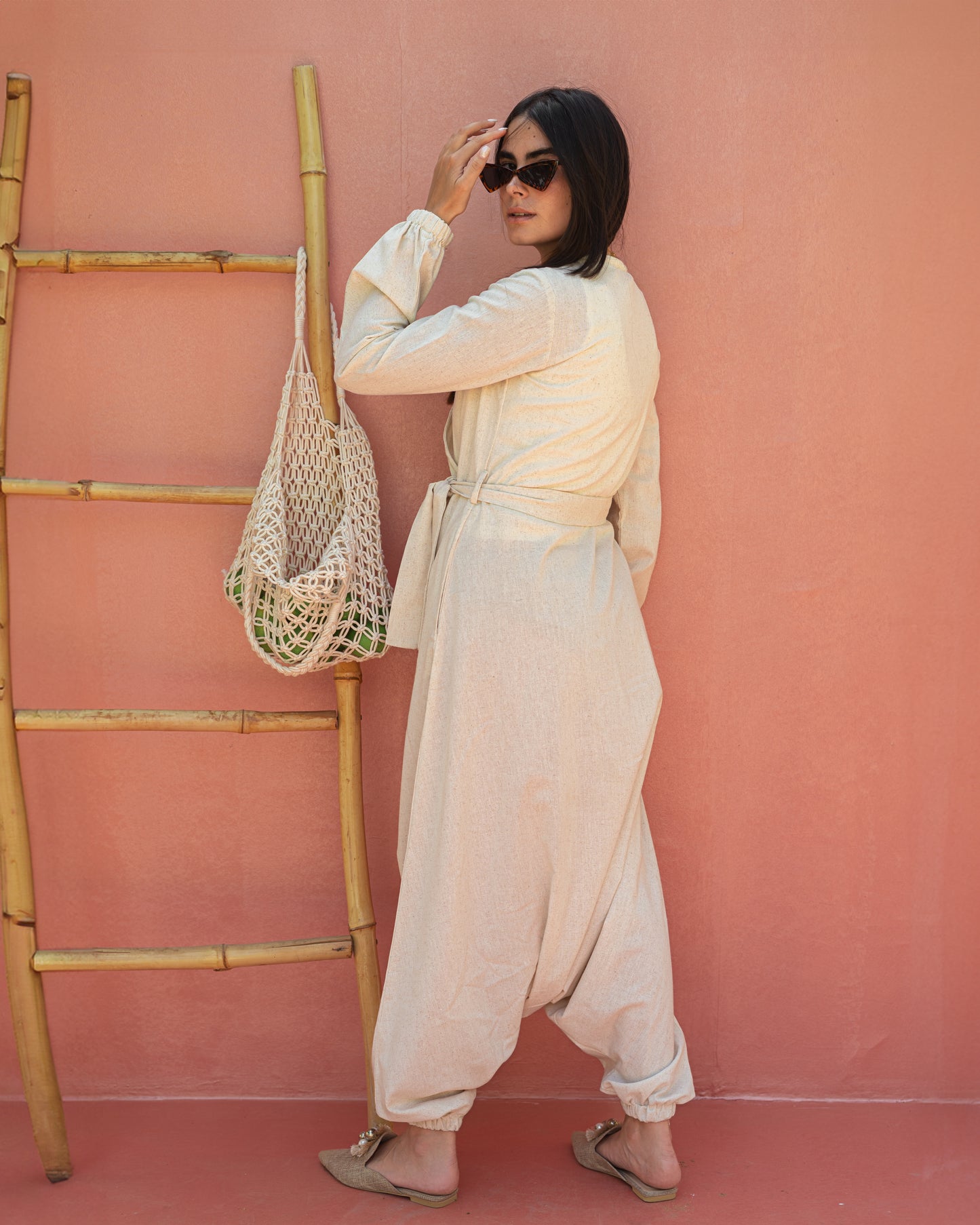 Harem linen jumpsuit