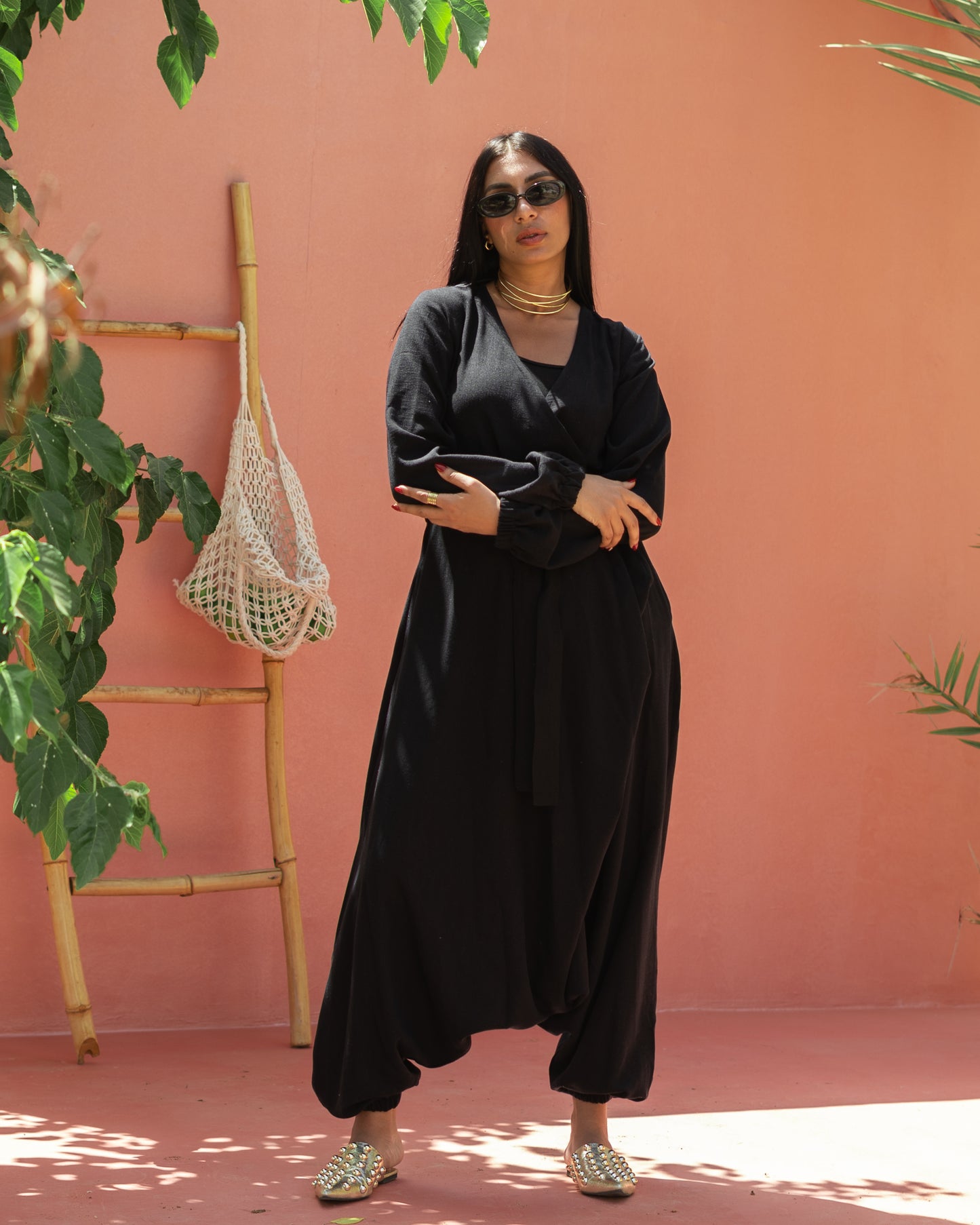 Harem linen jumpsuit