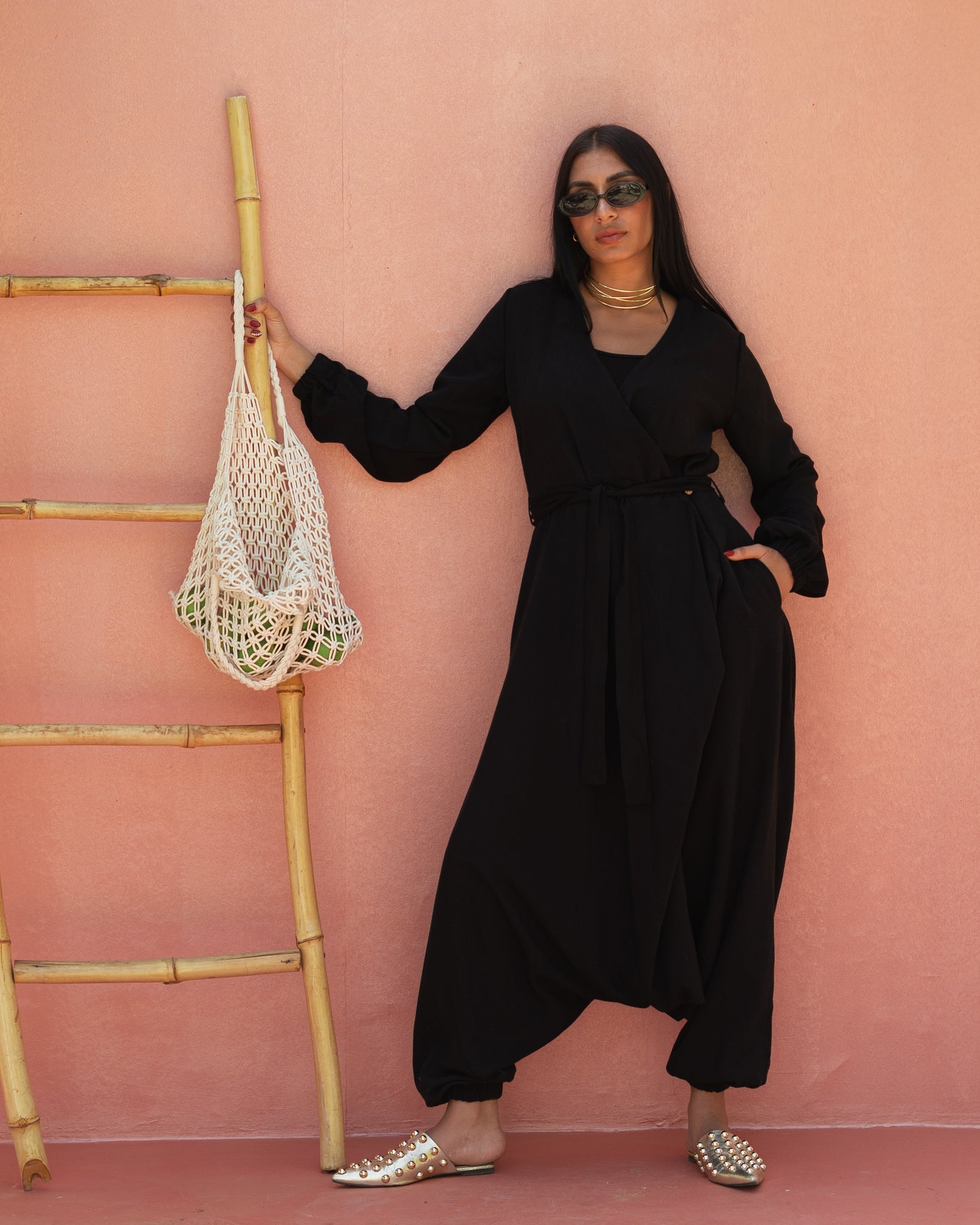Harem linen jumpsuit