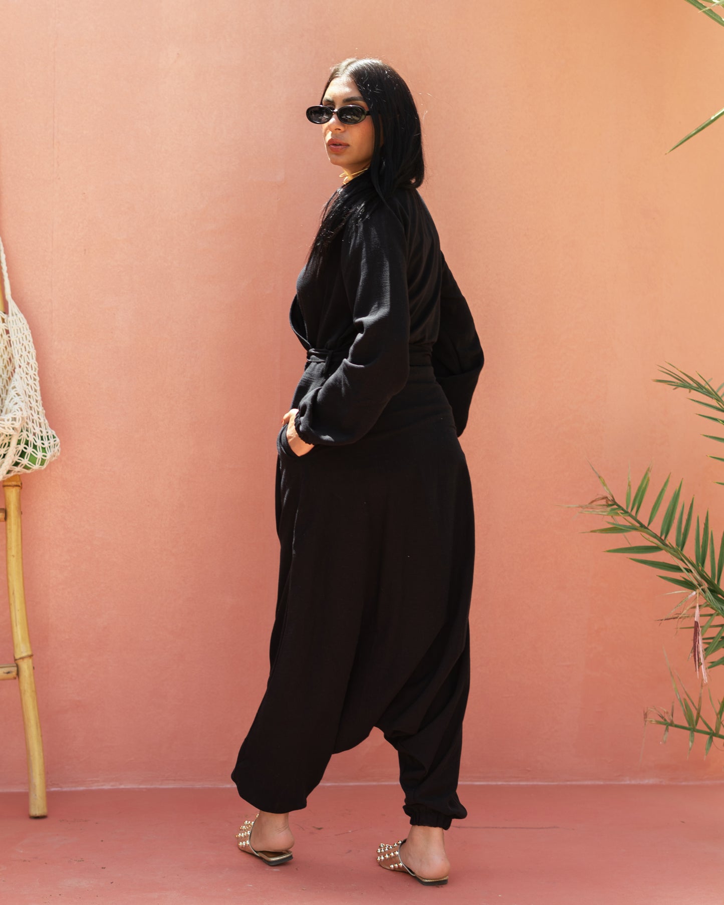 Harem linen jumpsuit