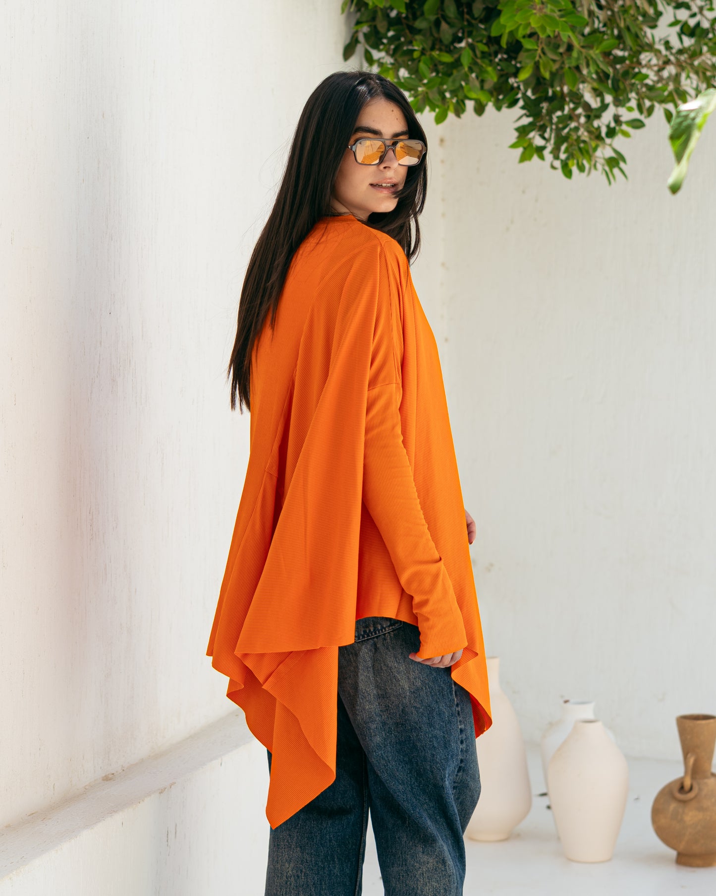 Asymmetric summer top