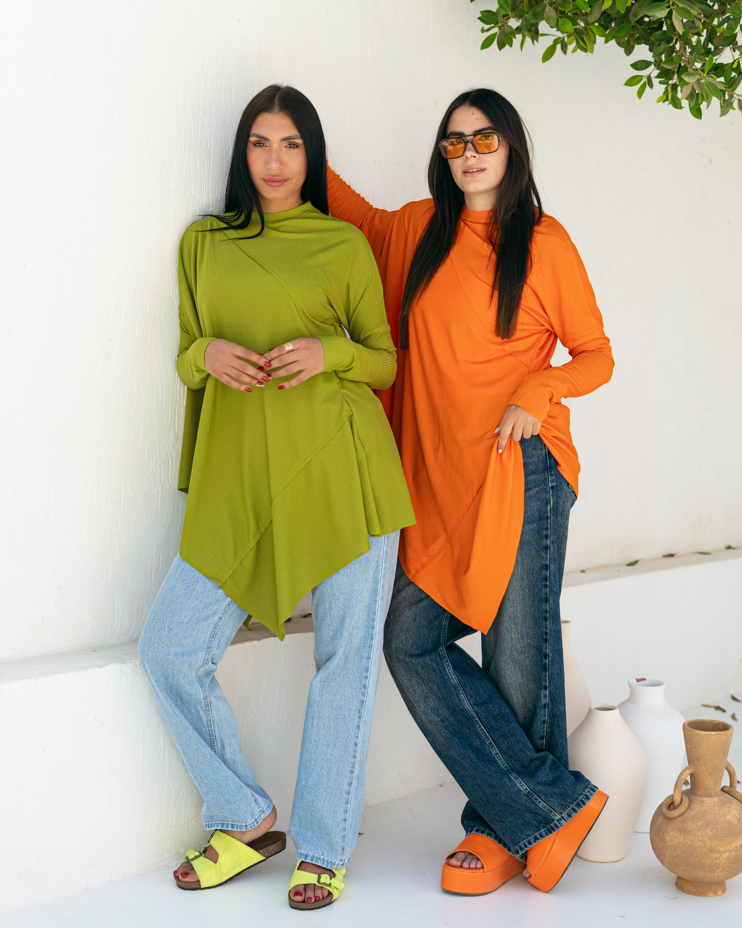Asymmetric summer top