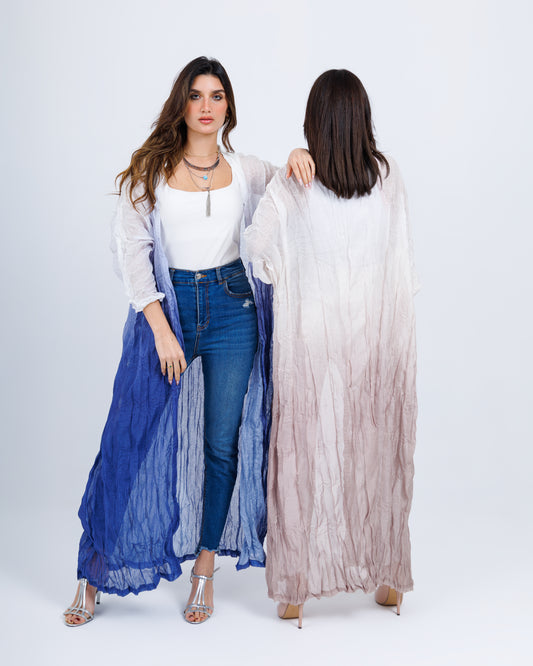 Gradient Linen Cardigan