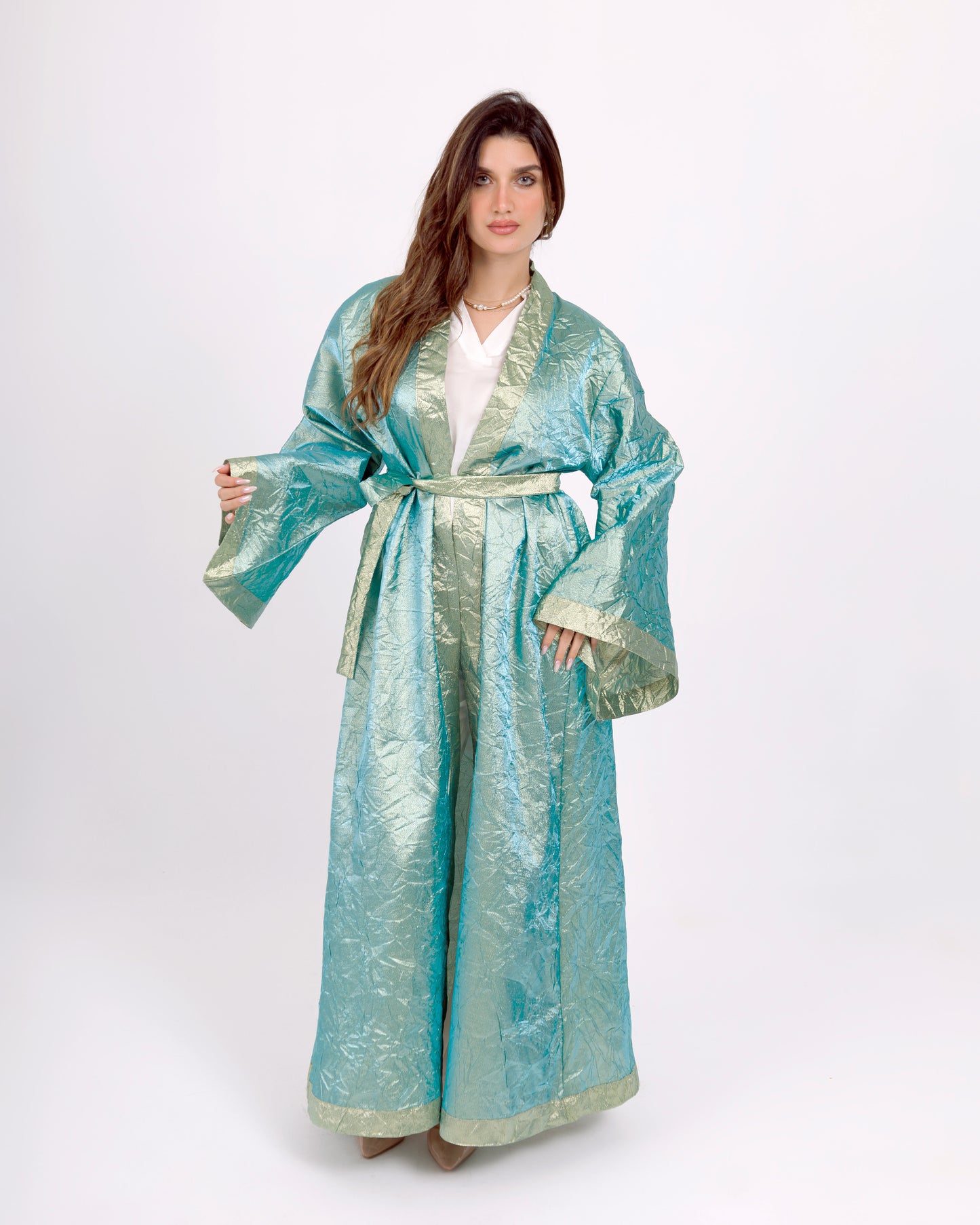 Two tone Gold kaftan