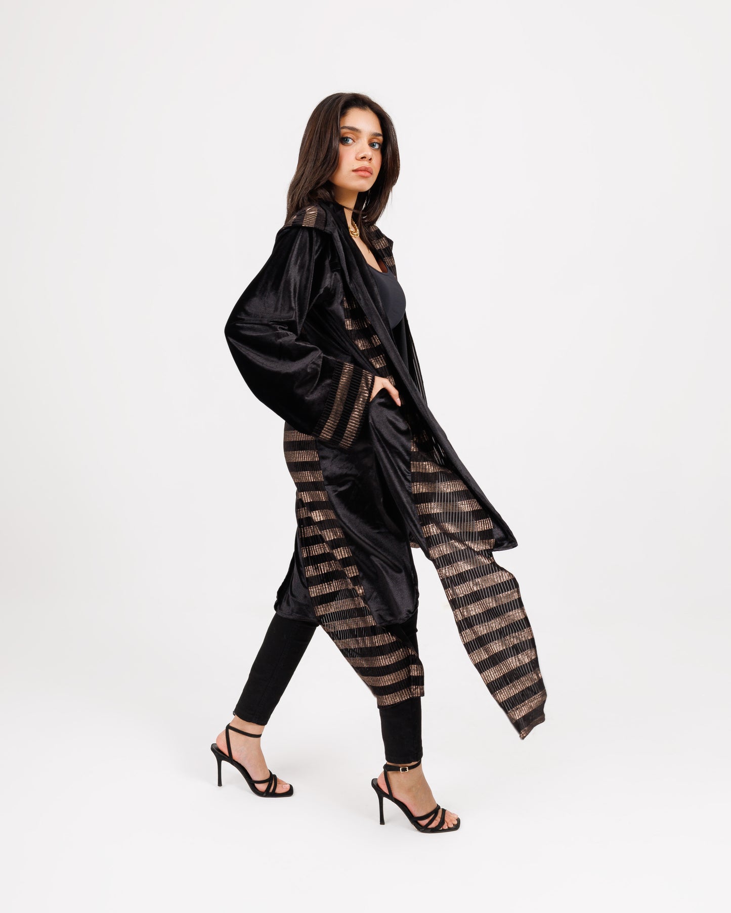 Velvet Stripes cardigan