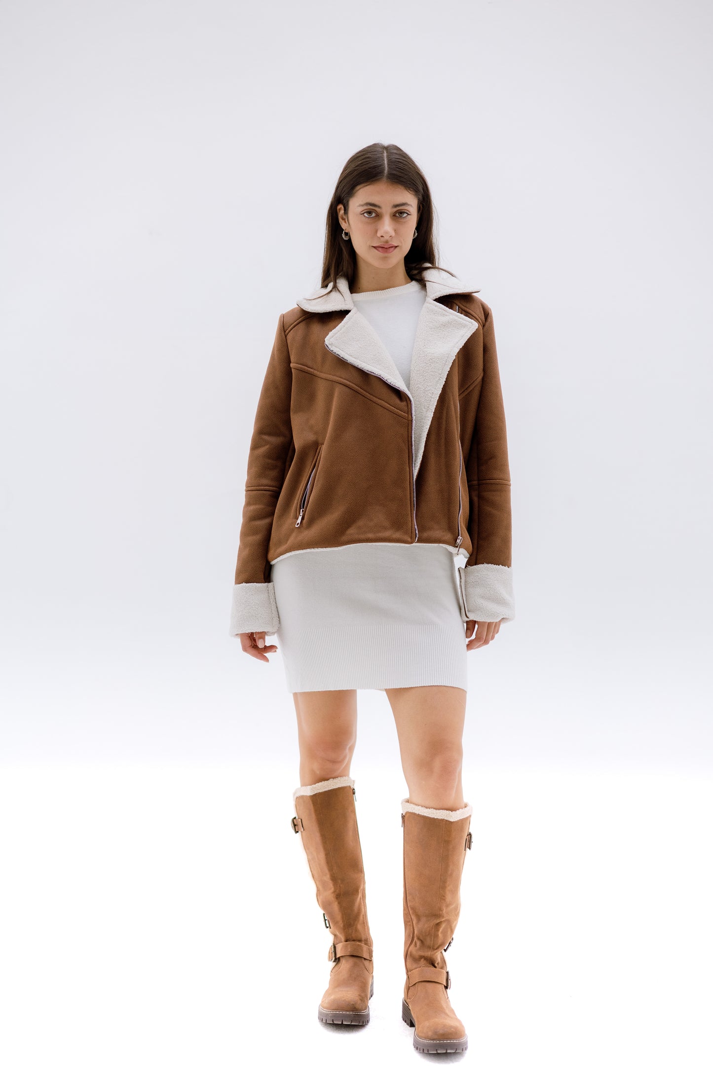 Teddy leather jacket - HAVAN