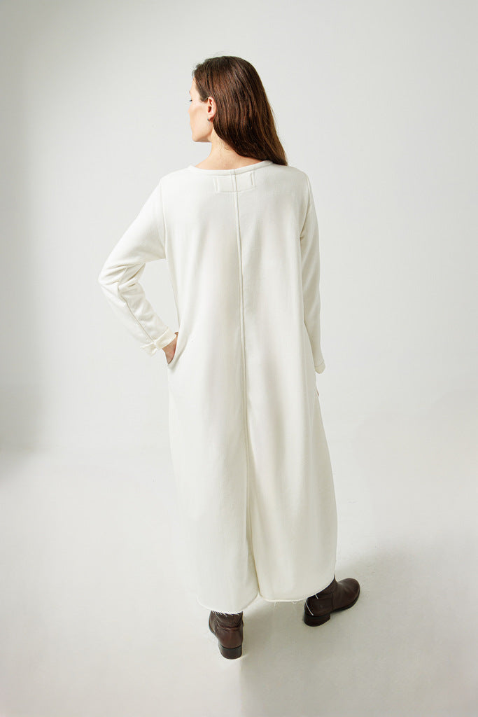 Long sleeevs sweatshirt dress