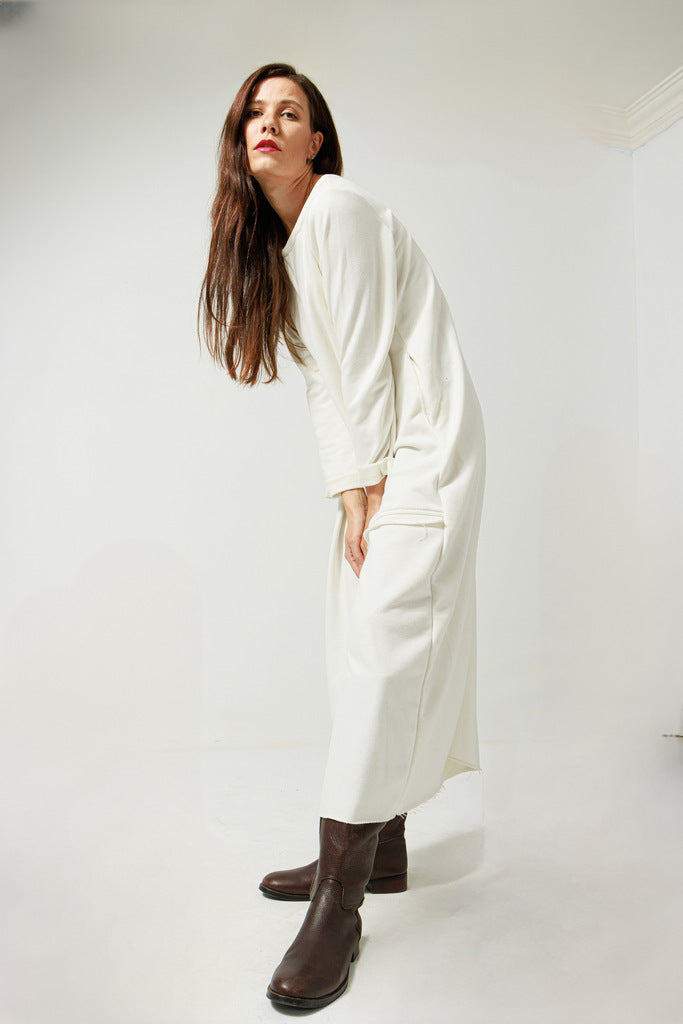 Long sleeevs sweatshirt dress