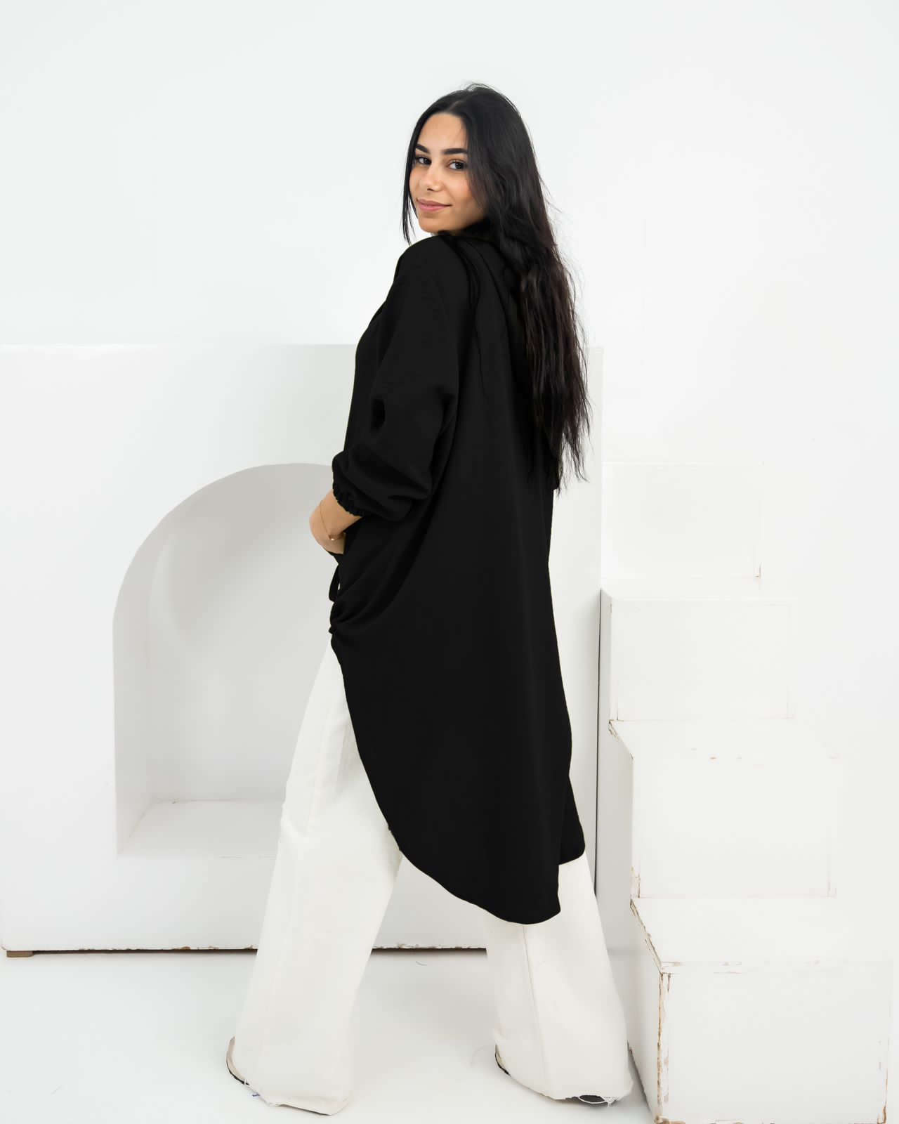High law zipper cardigan