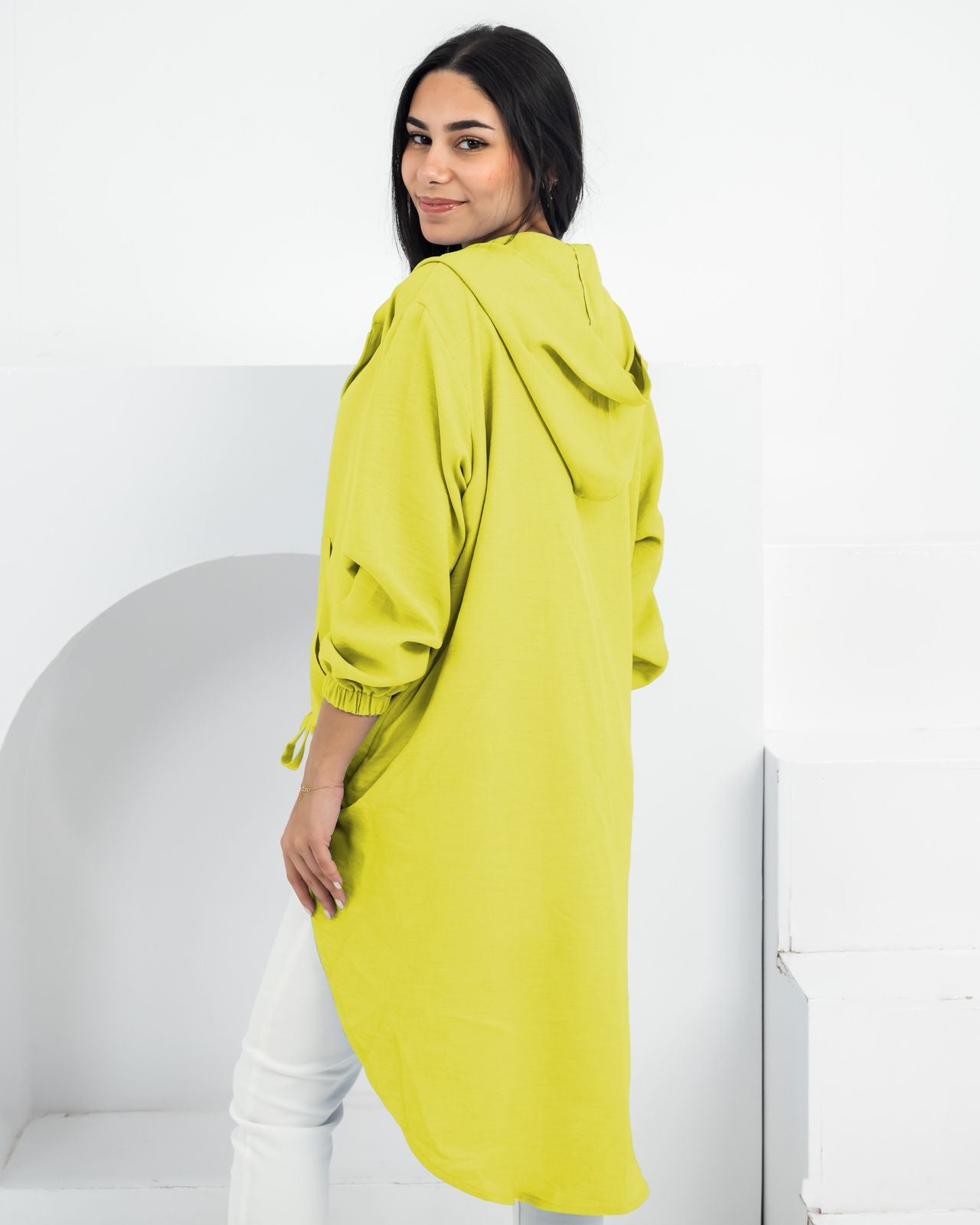 High law zipper cardigan