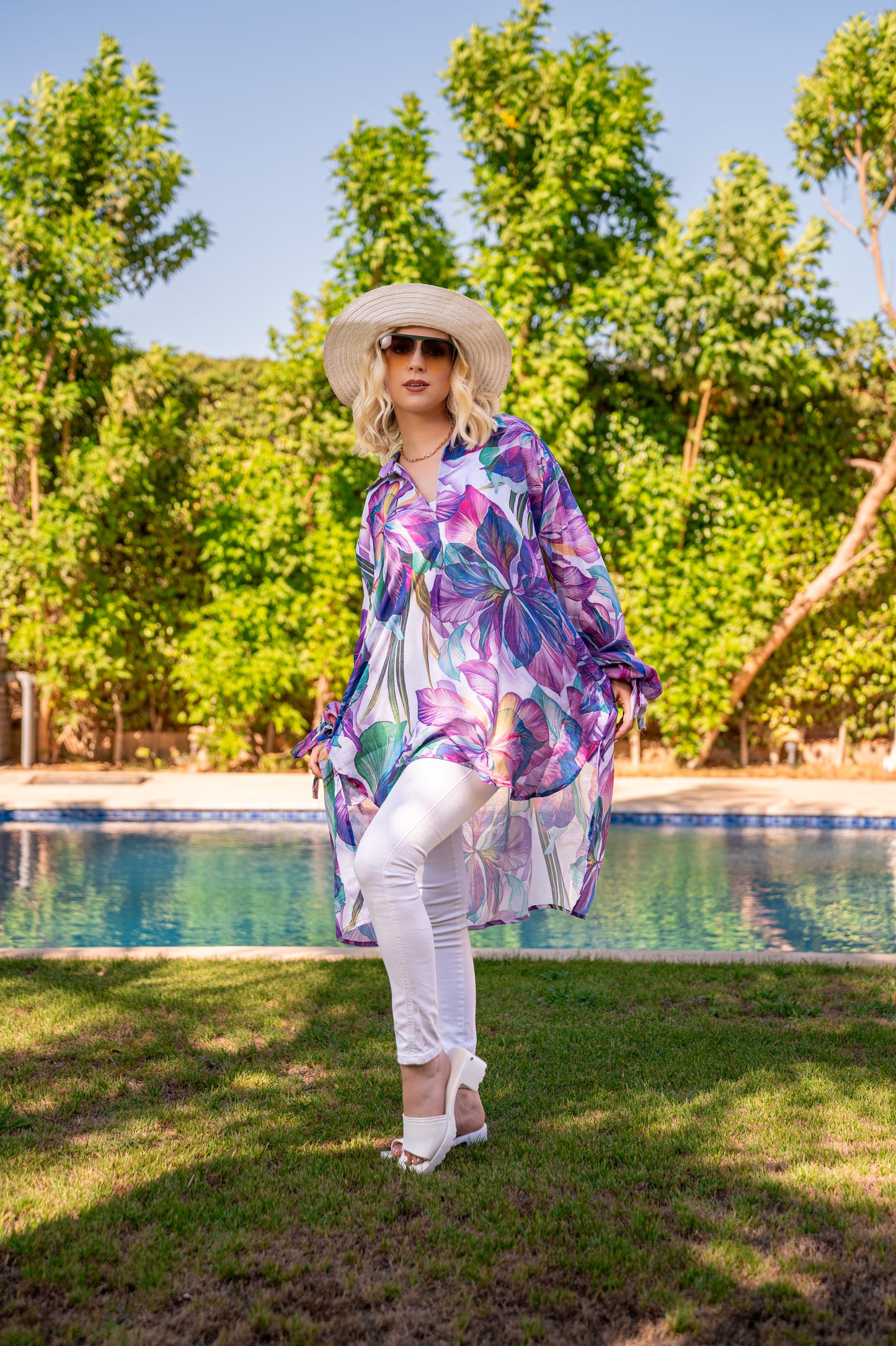 Color festival blouse