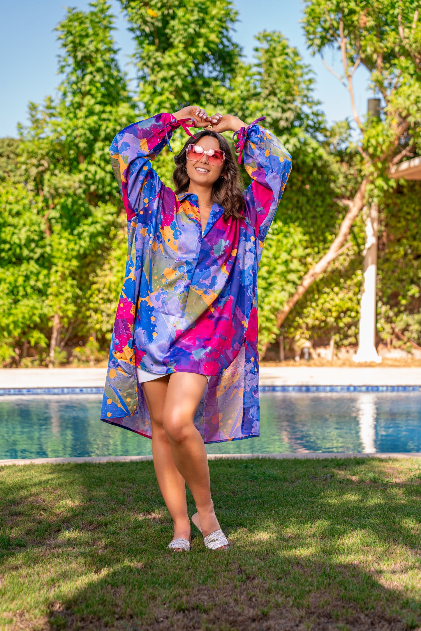 Color festival blouse