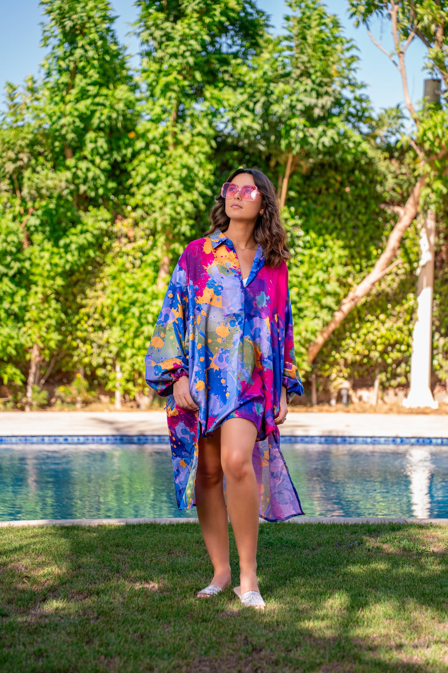 Color festival blouse