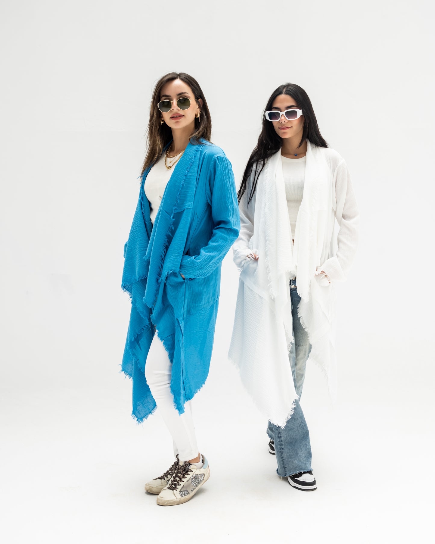 fringes linen cardigan