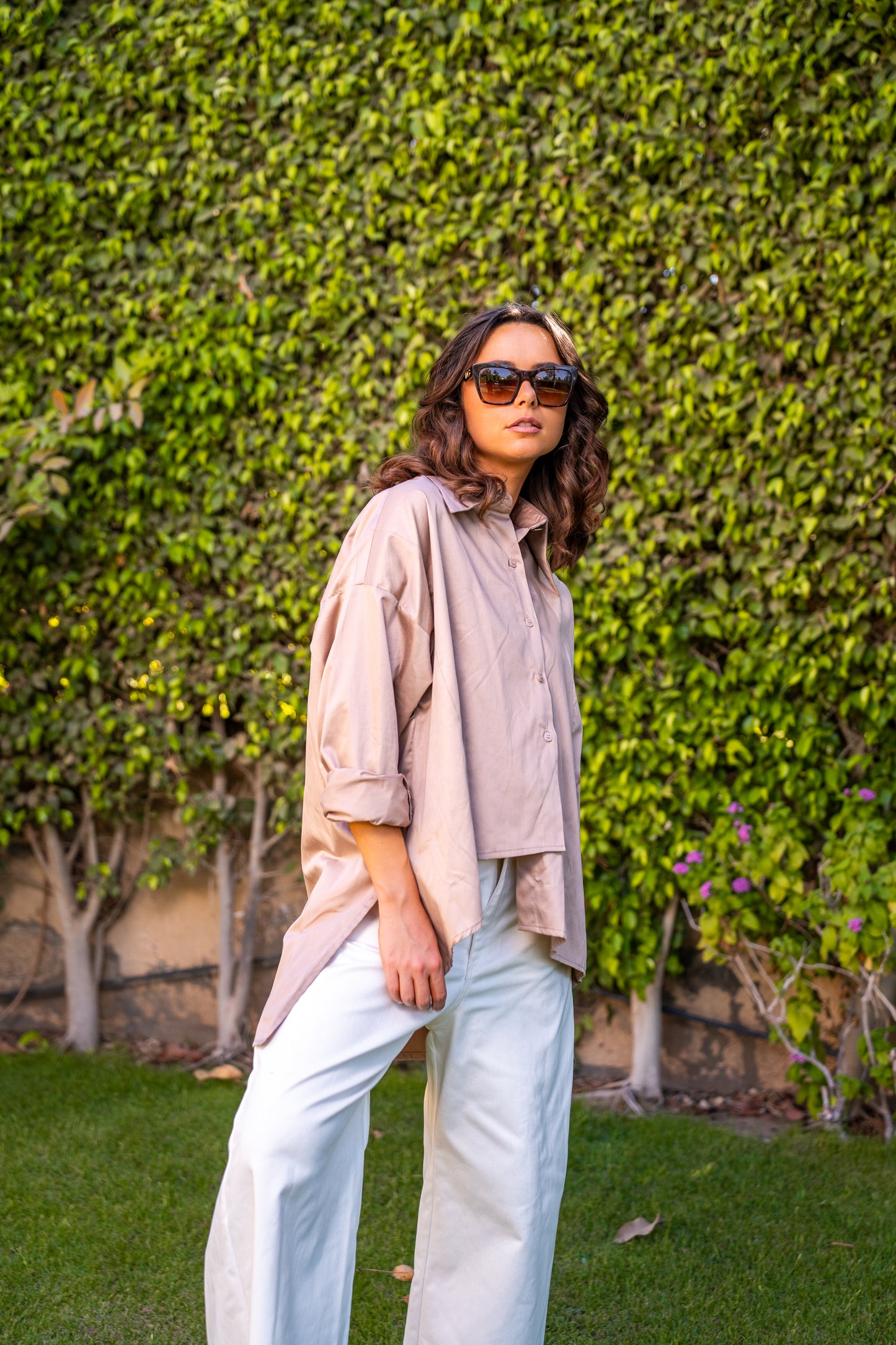 Loose oversized shirt