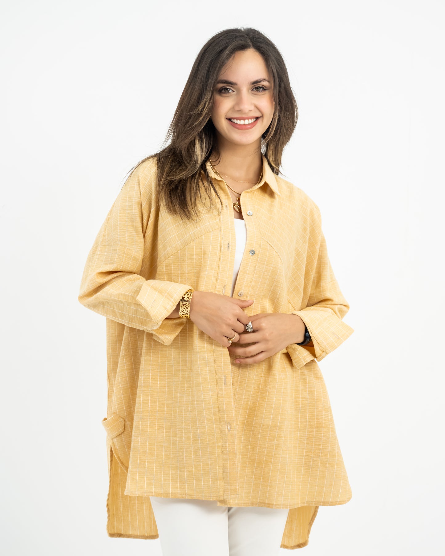 Linen stripped shirt