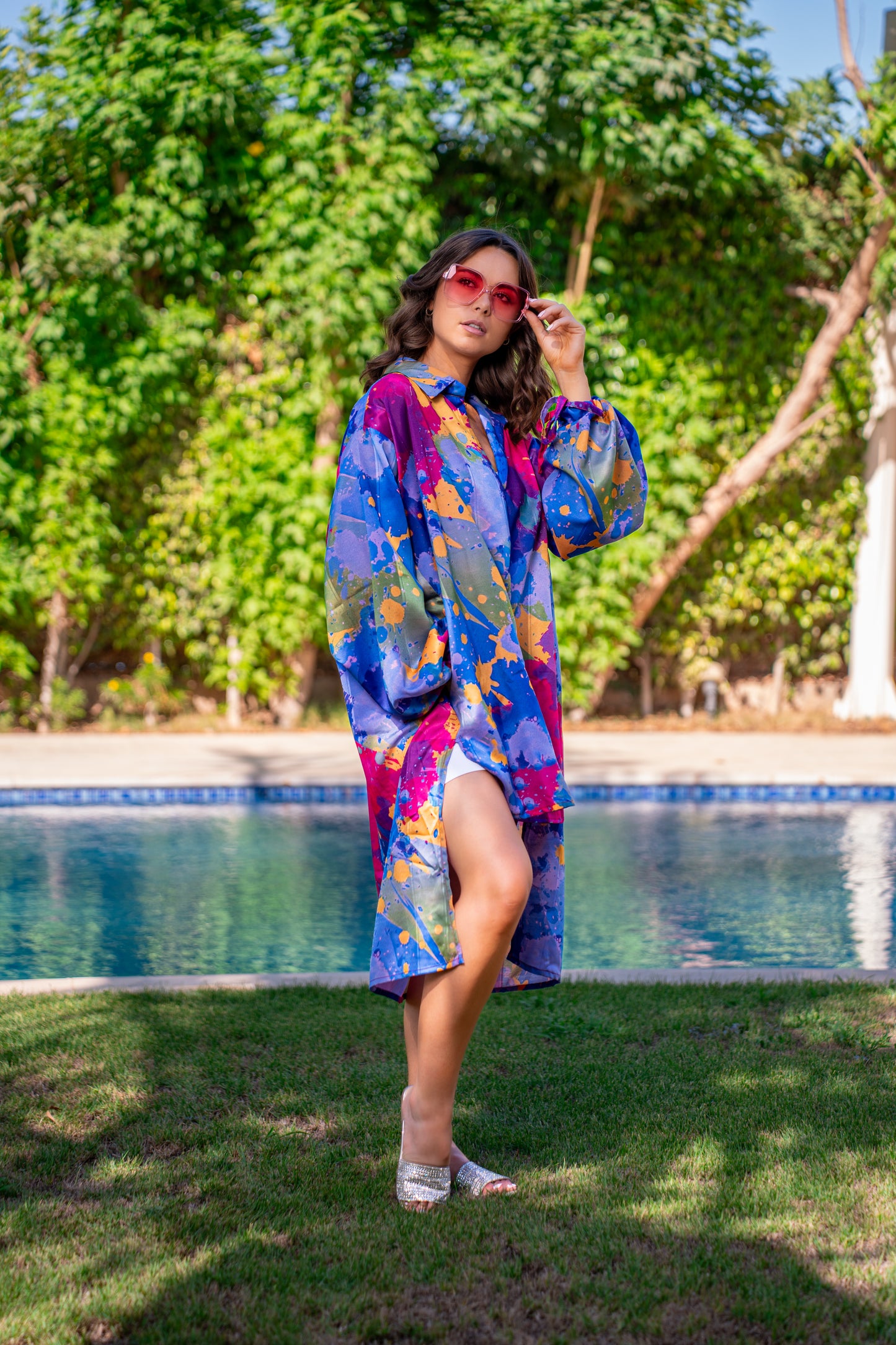 Color festival blouse