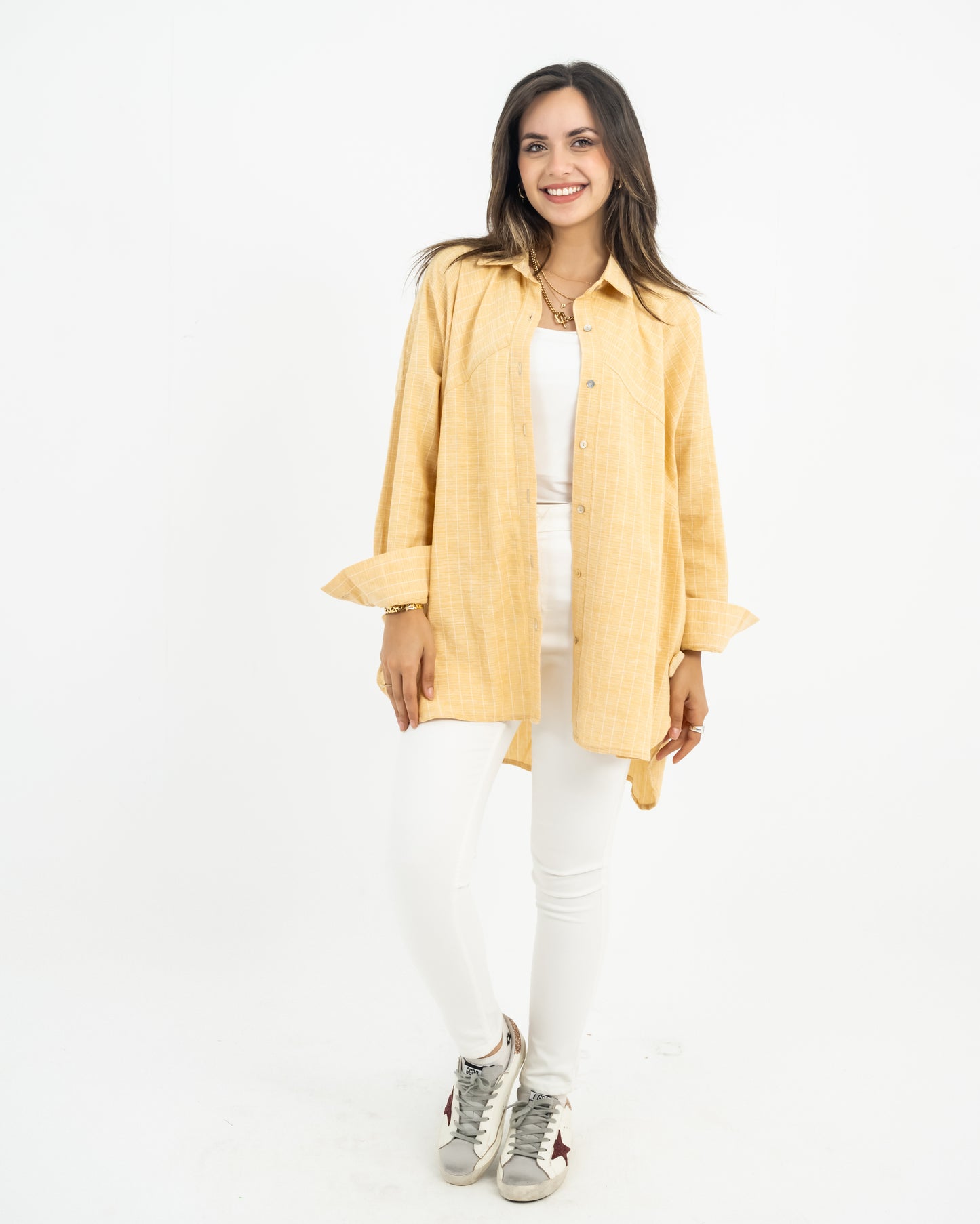 Linen stripped shirt