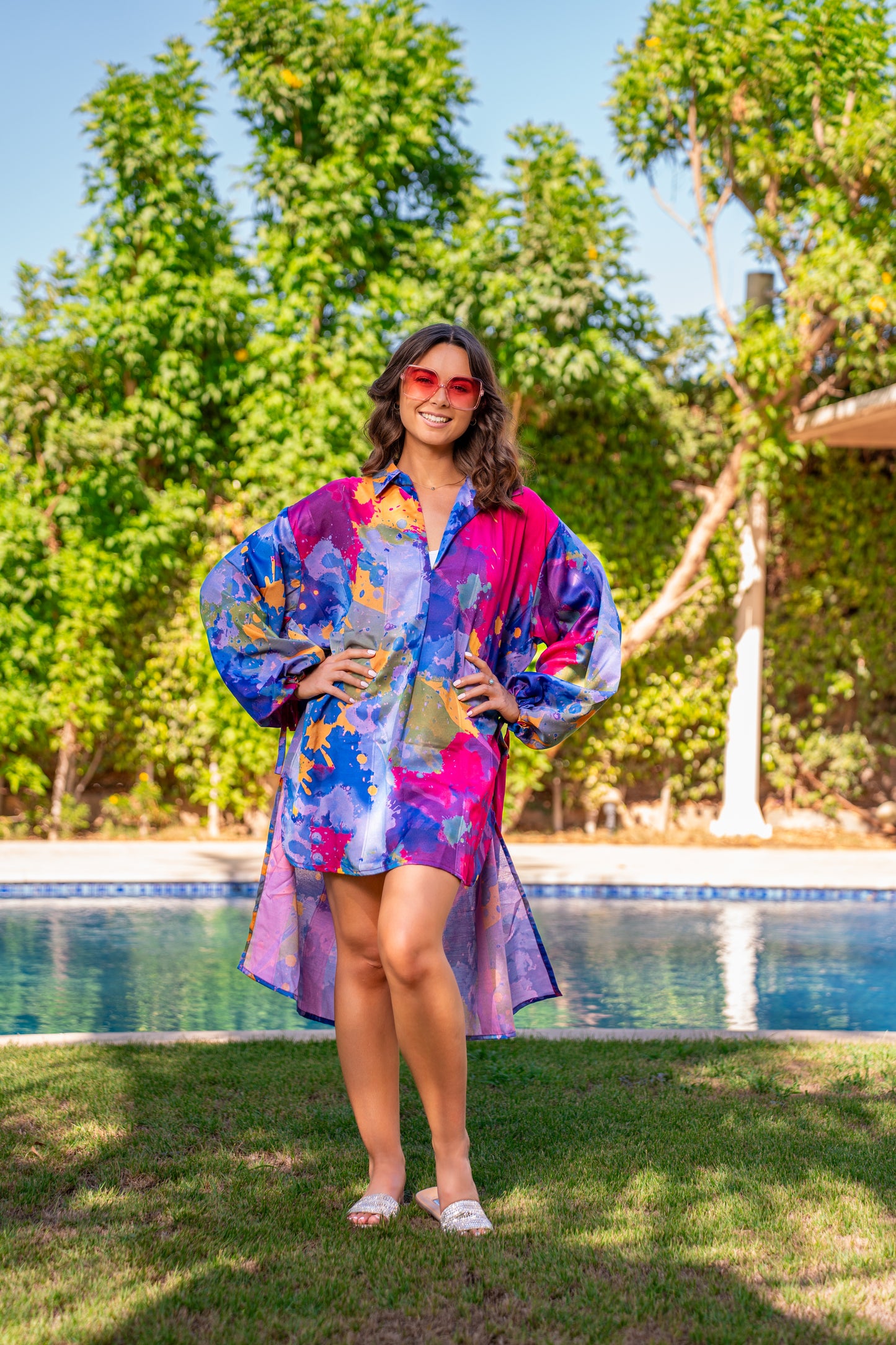 Color festival blouse