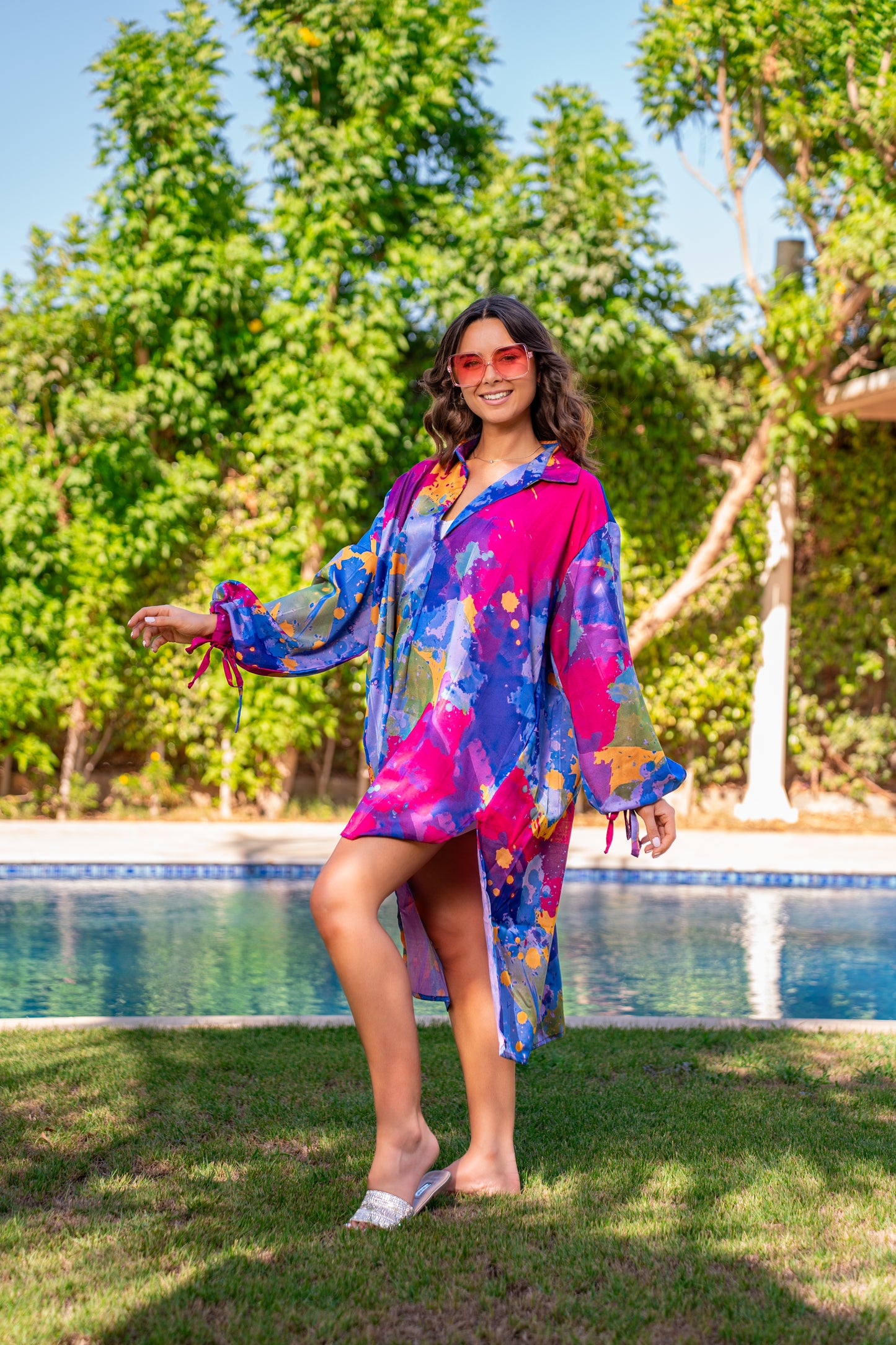 Color festival blouse