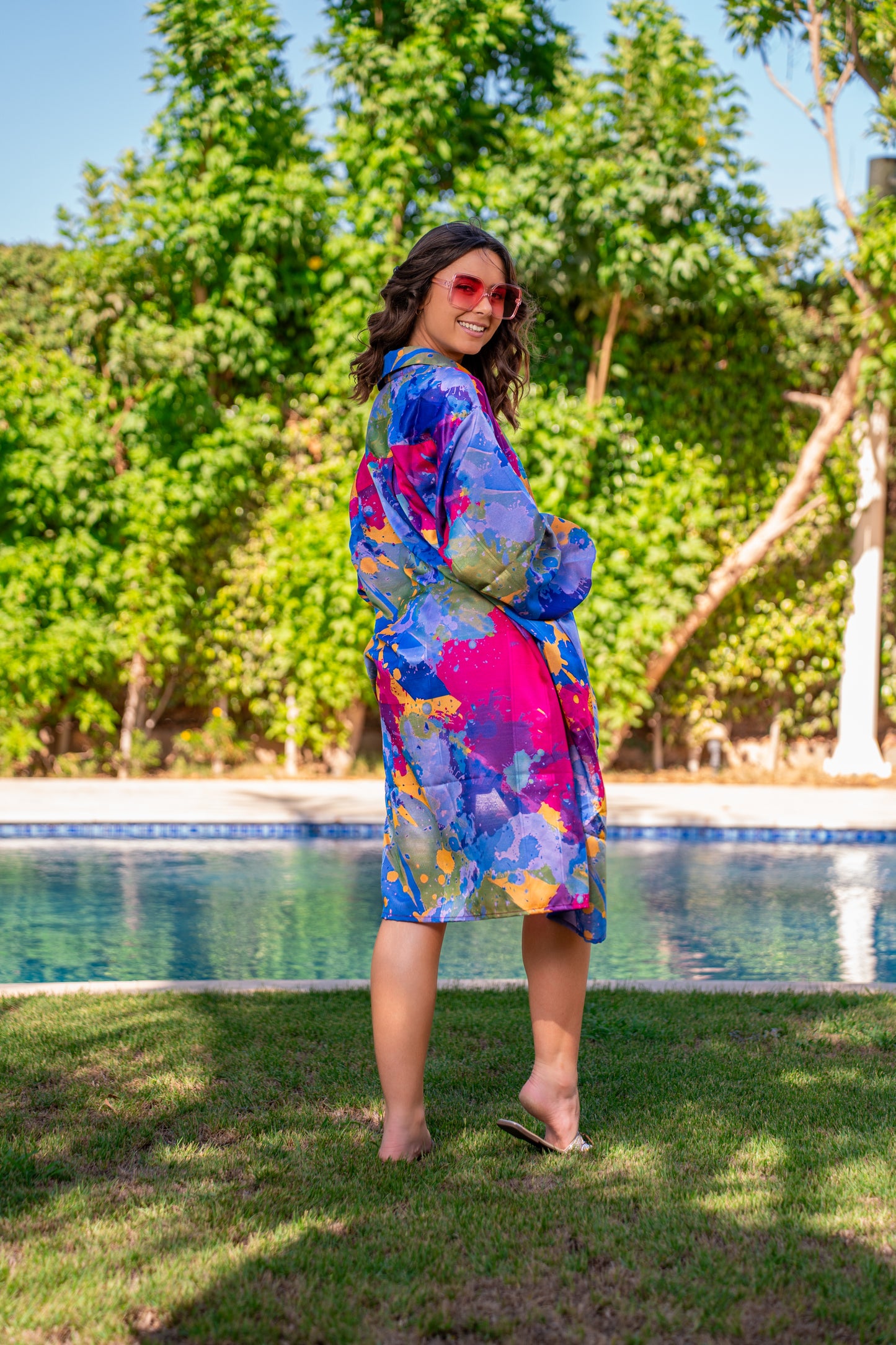 Color festival blouse