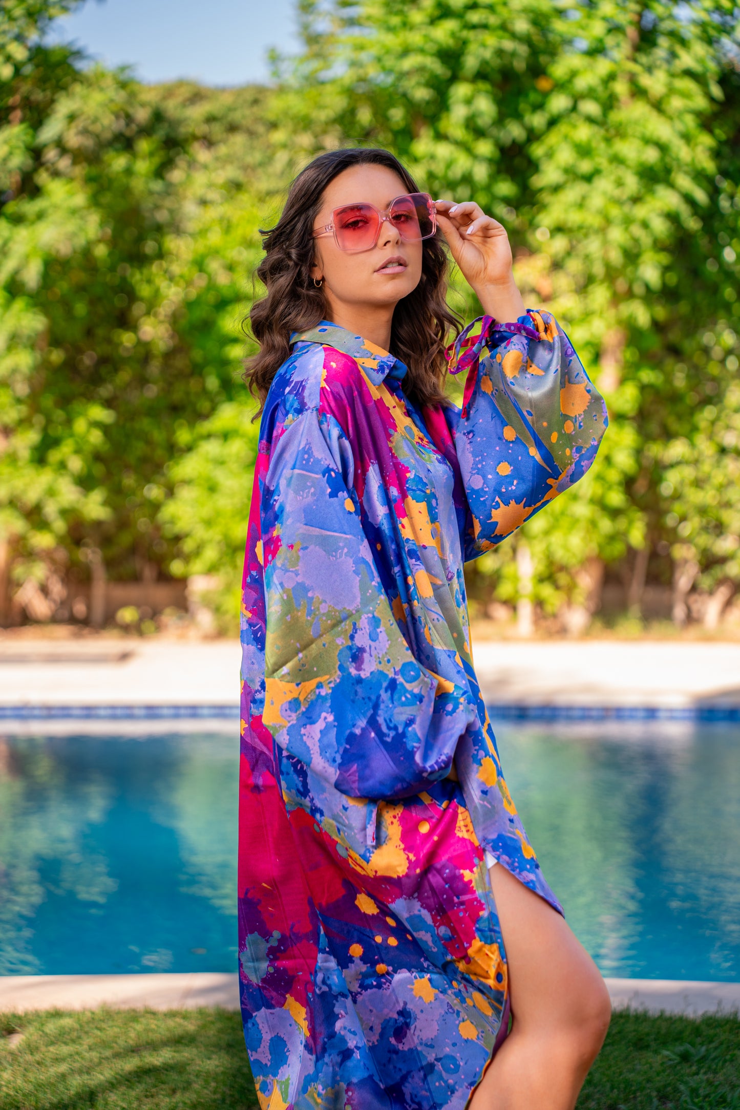 Color festival blouse