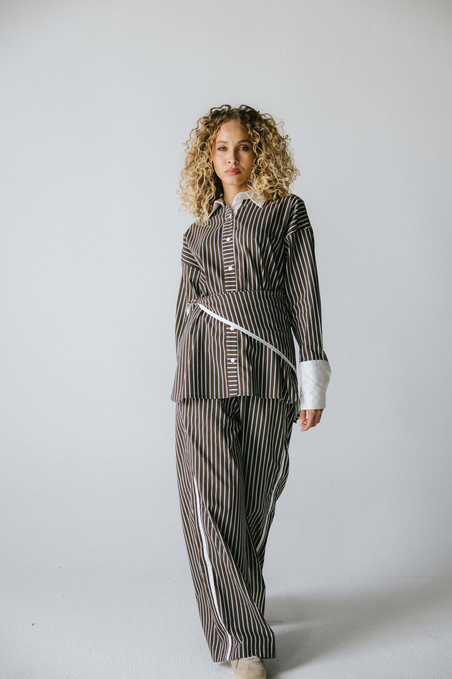 The Icon Stripe Set - Brown