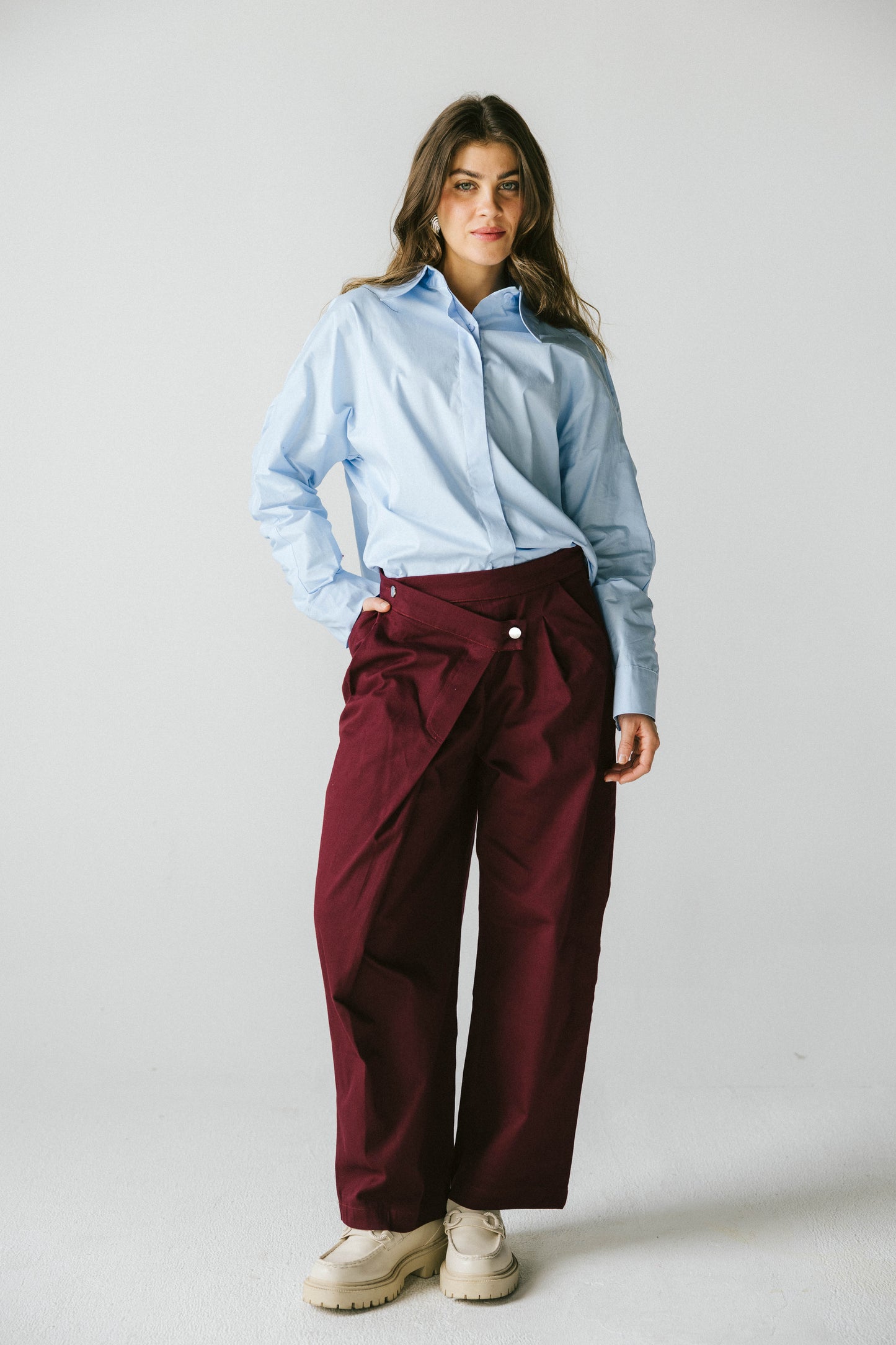 Wrapline gabardeen pants