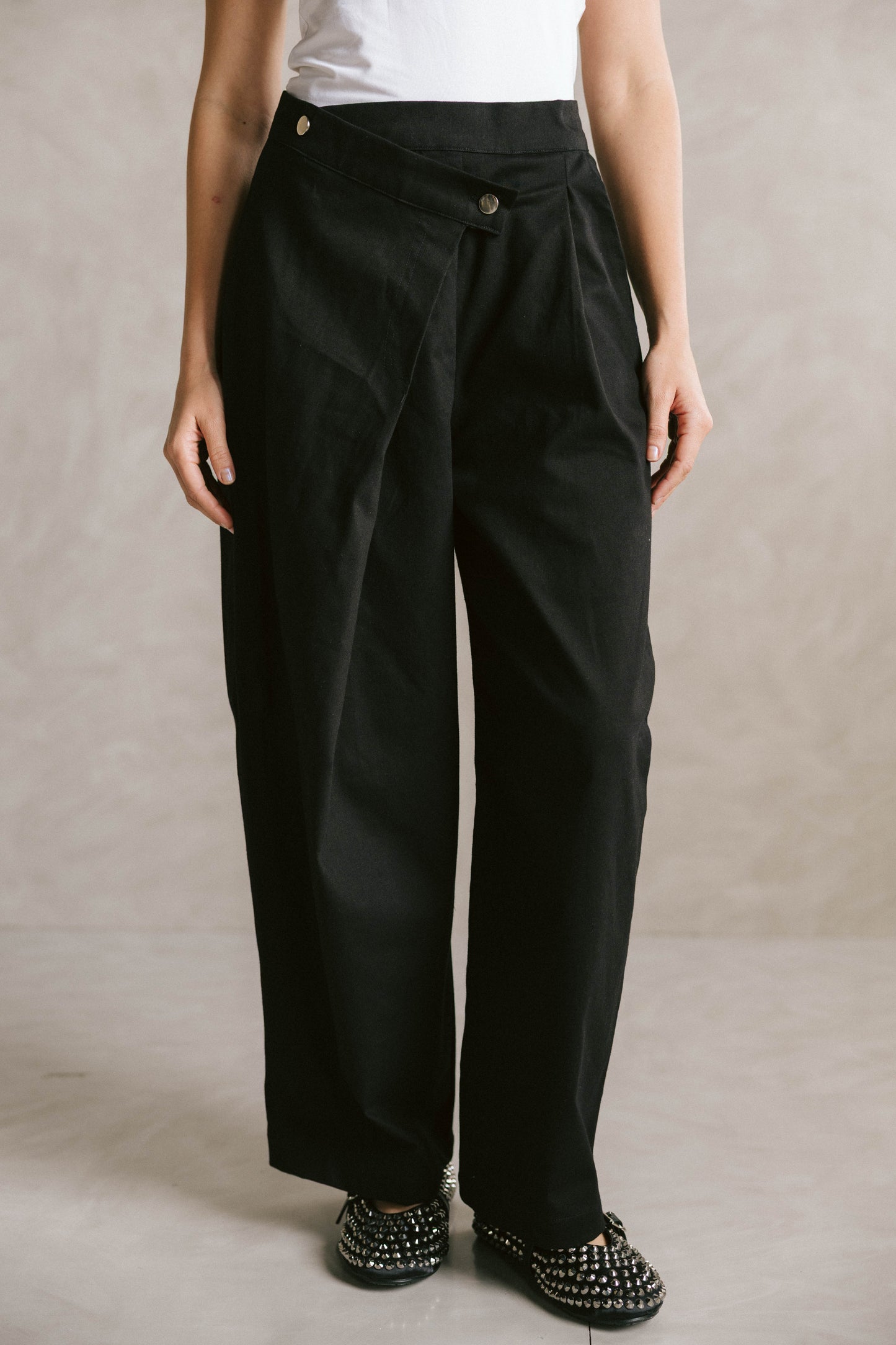 Wrapline gabardeen pants