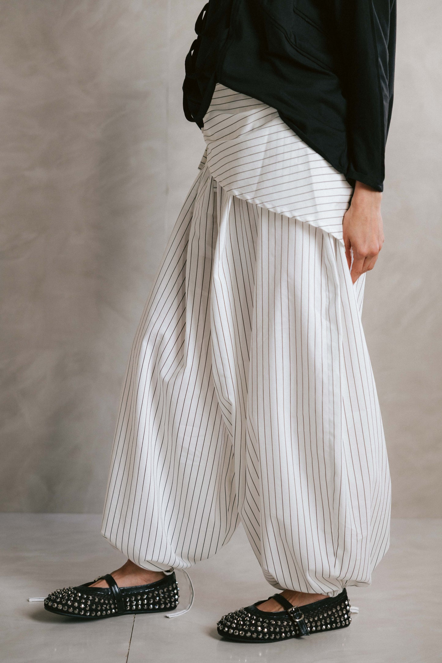 Stripped ease pants
