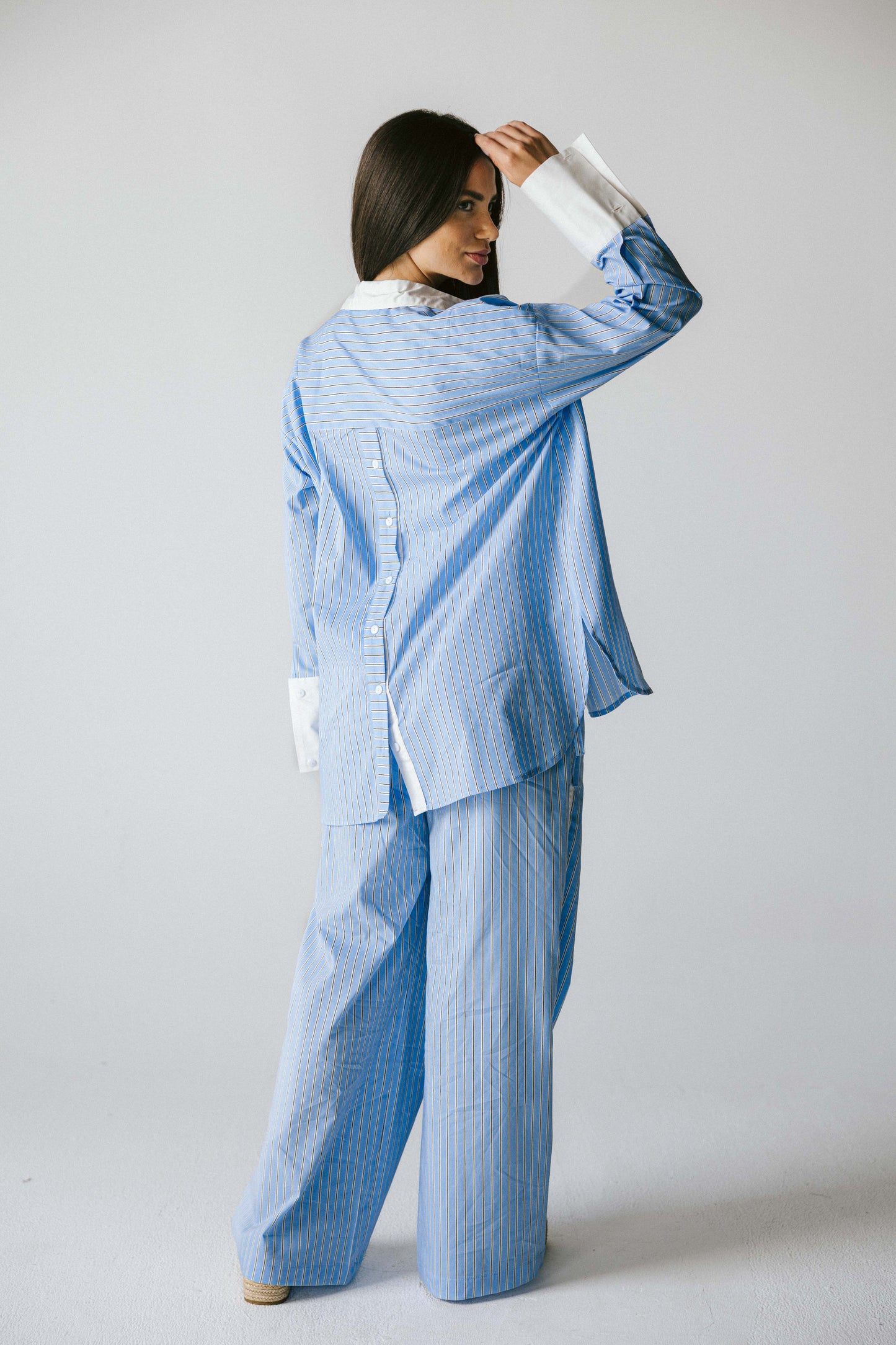 The Icon Stripe Set - baby blue