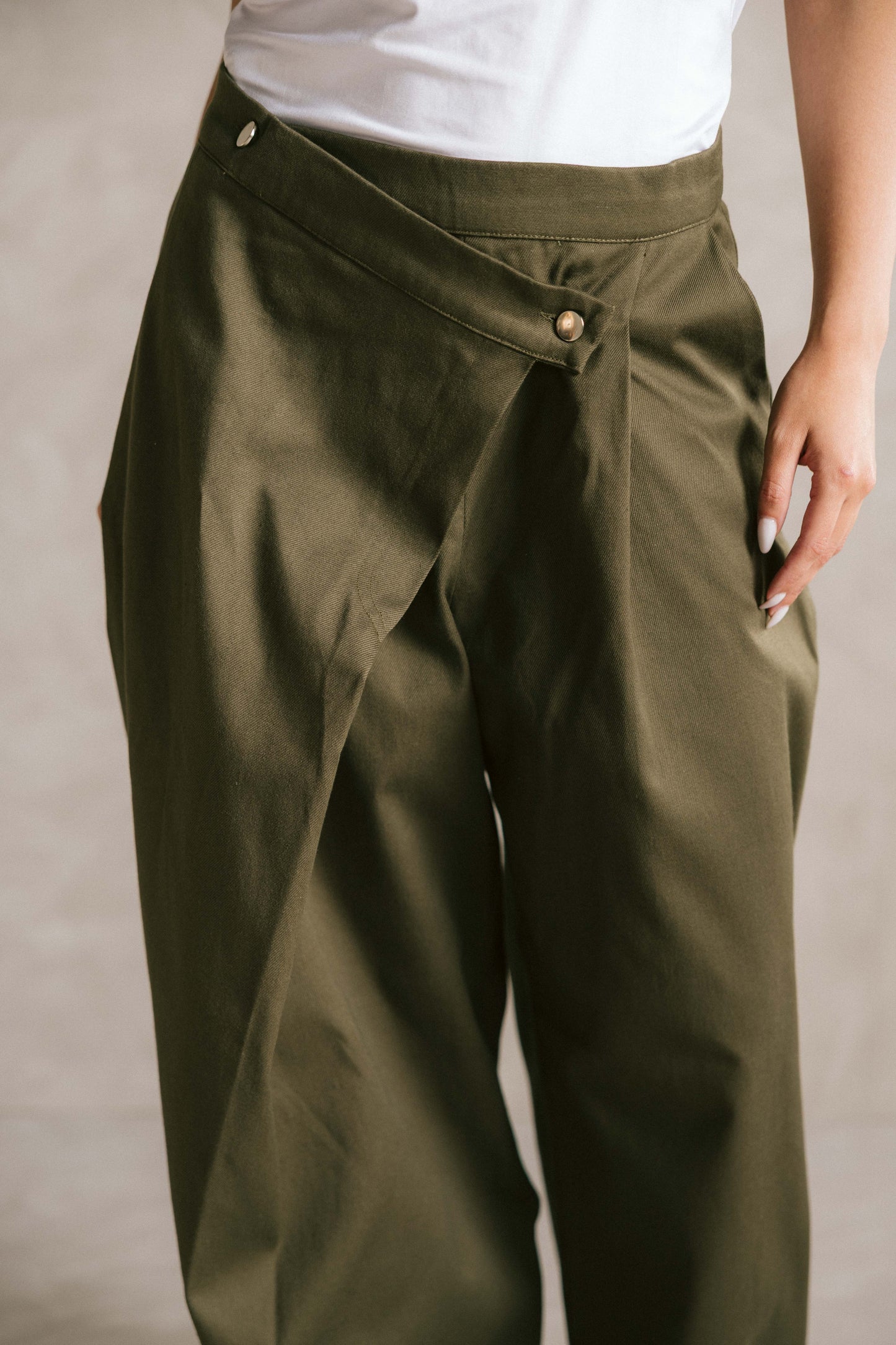 Wrapline gabardeen pants