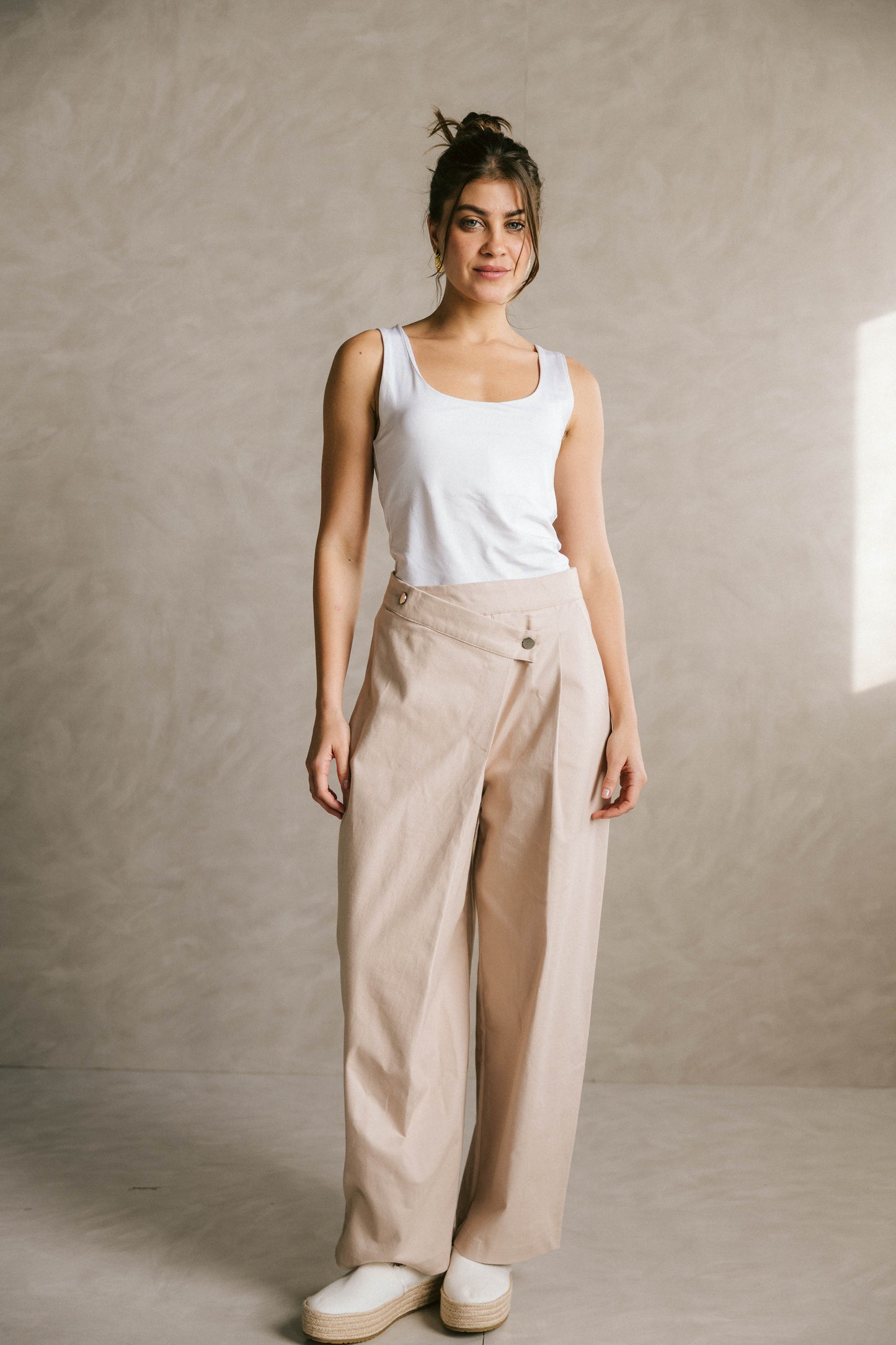 Wrapline gabardeen pants