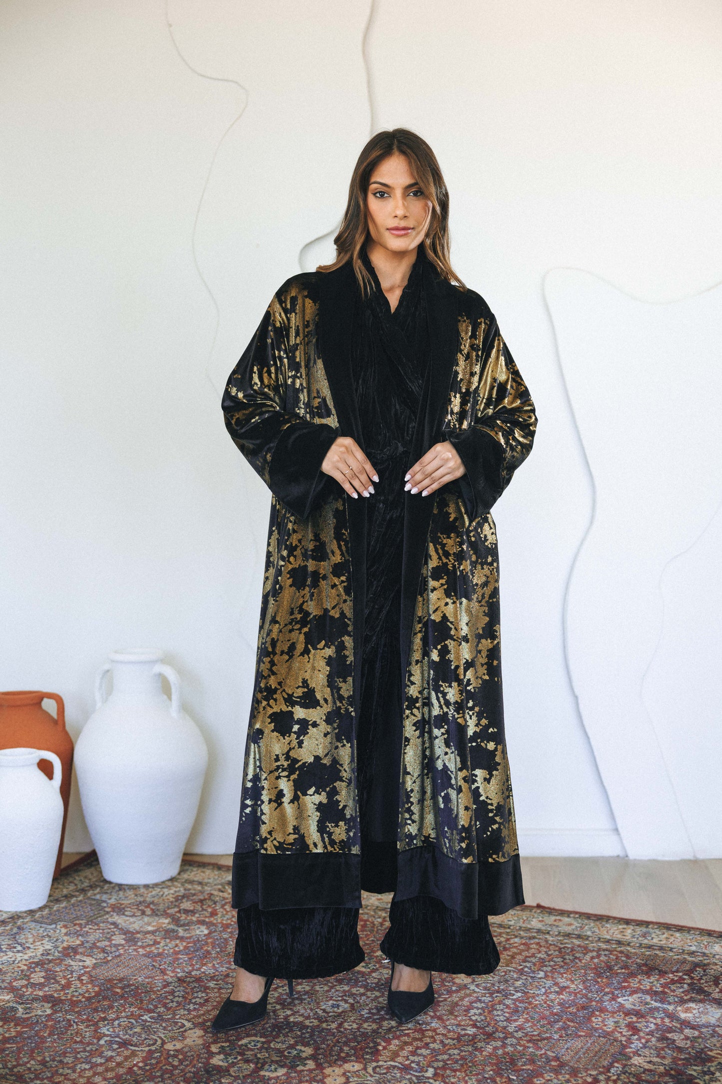 METALLIC CARDIGAN - GOLD