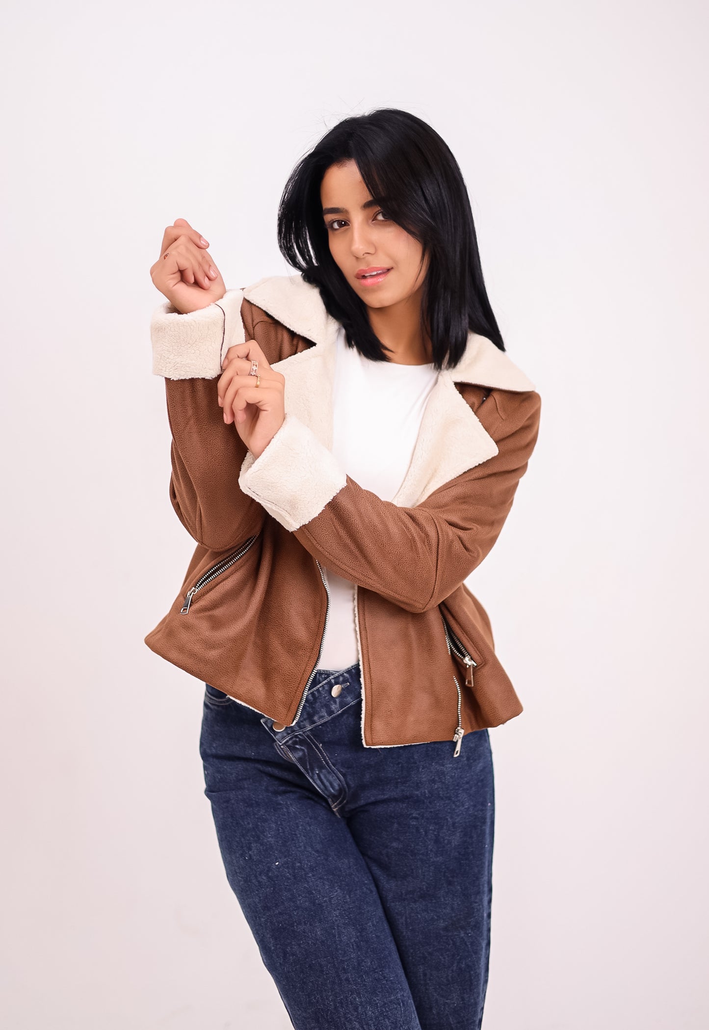 Teddy leather jacket - HAVAN