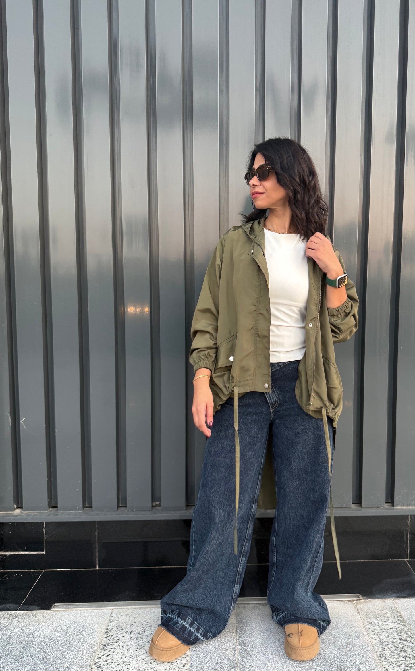 High law zipper jacket