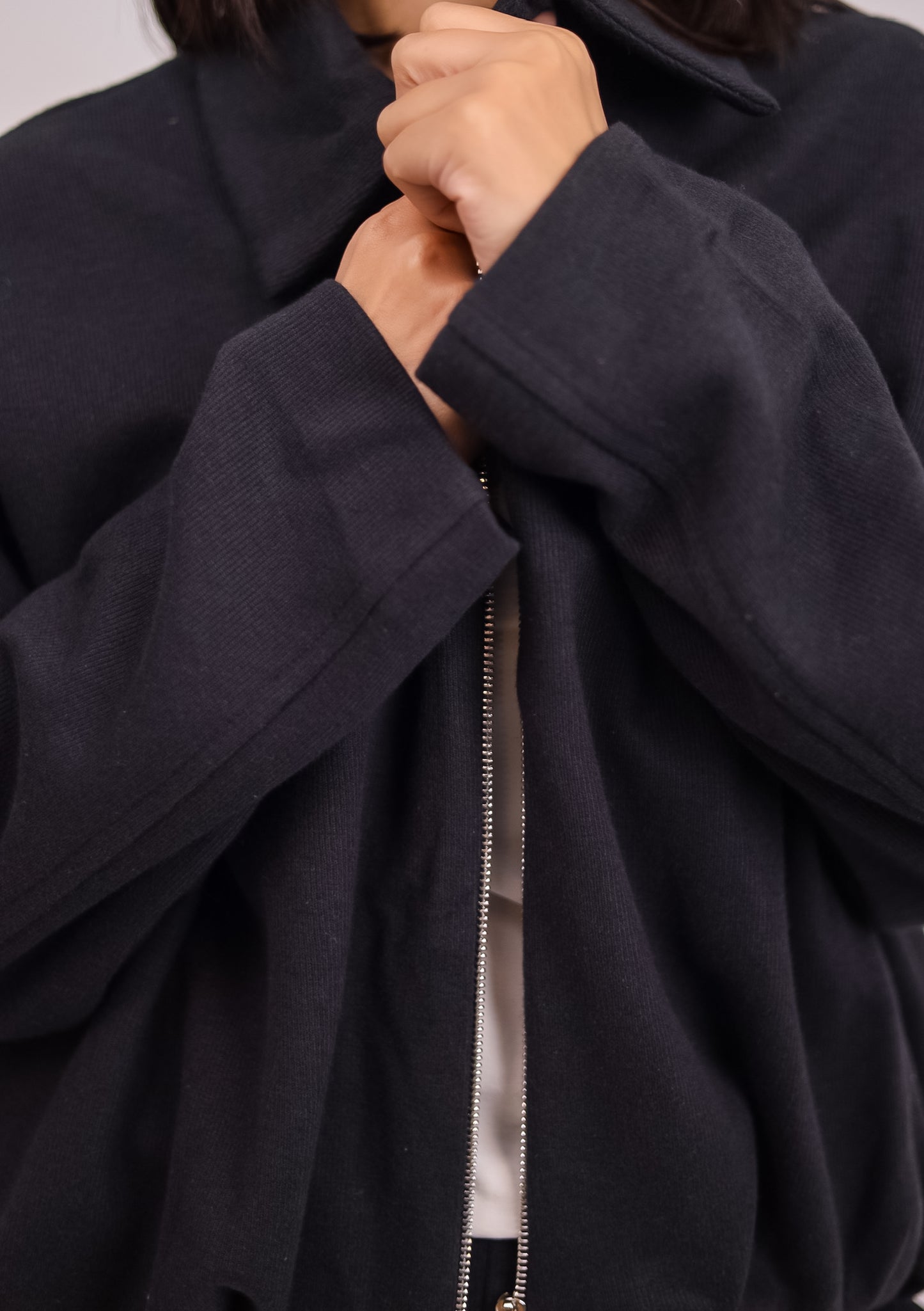 The calm zip set - BLACK