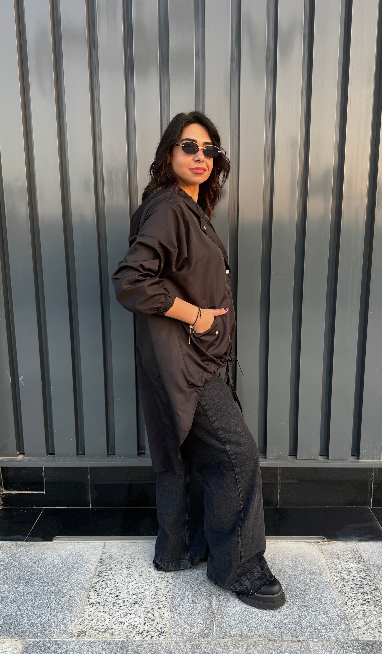 High law zipper jacket